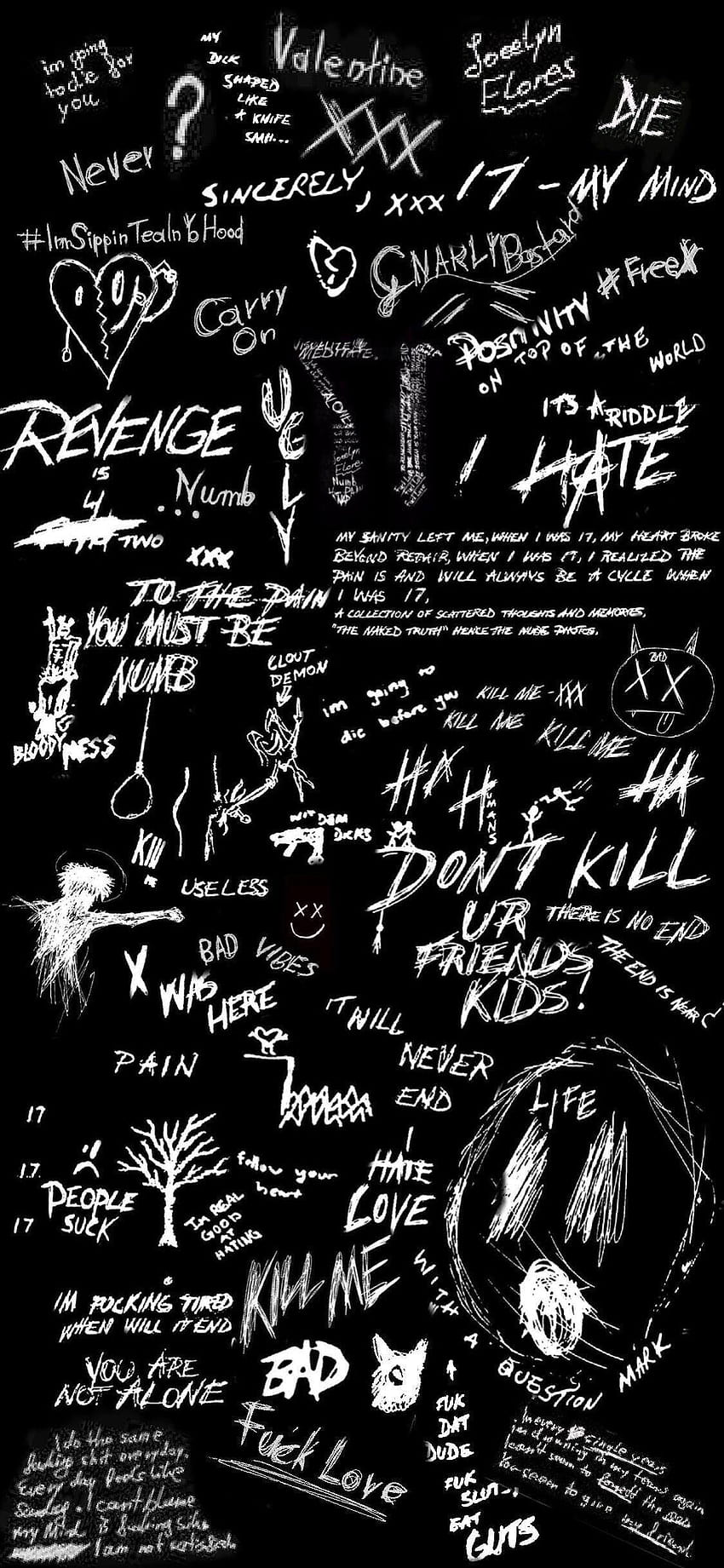 850x1841 17 XXXTentacion, trippie redd album cover HD phone wallpaper