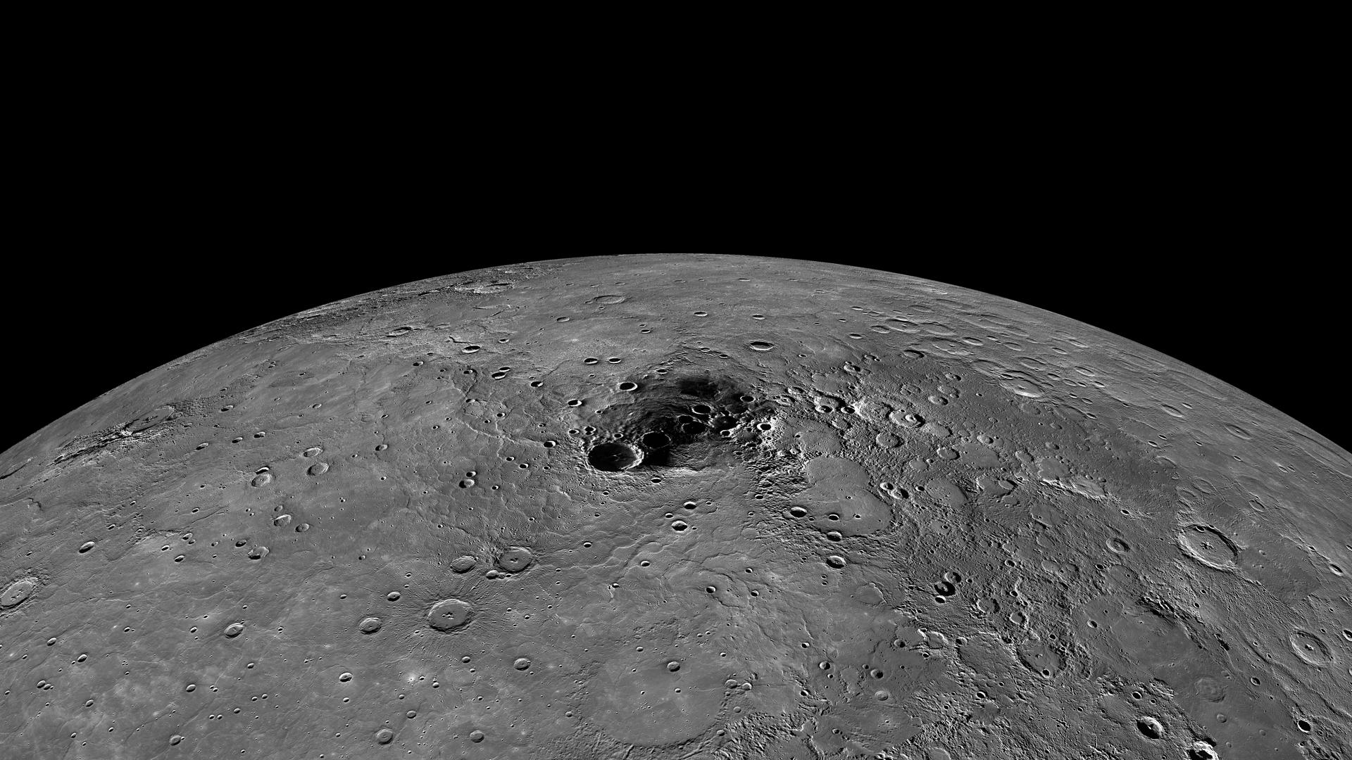 1920x1080 Mercury's Polar Region