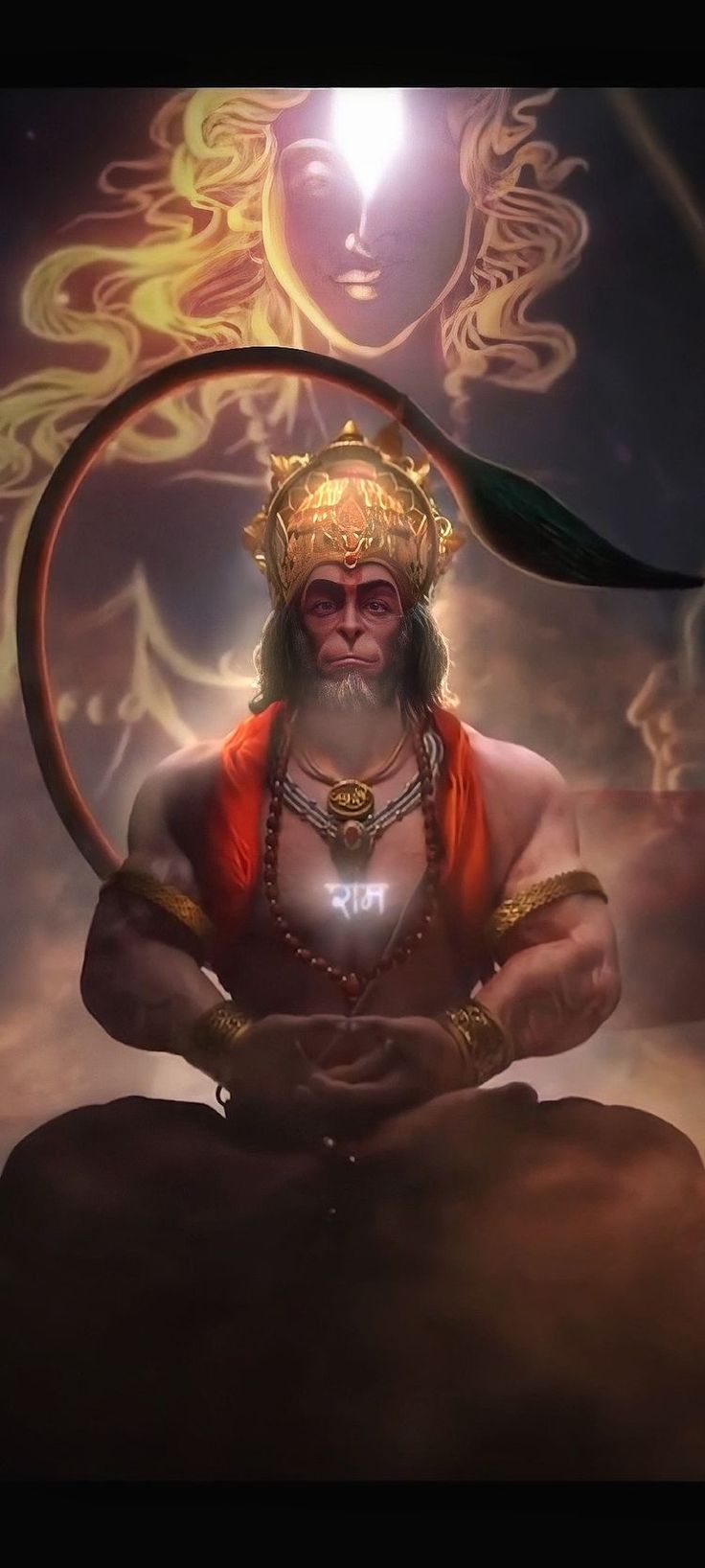 736x1636 Aesthetic wallpaper. Hanuman photo, Shri ram photo, Ram photo