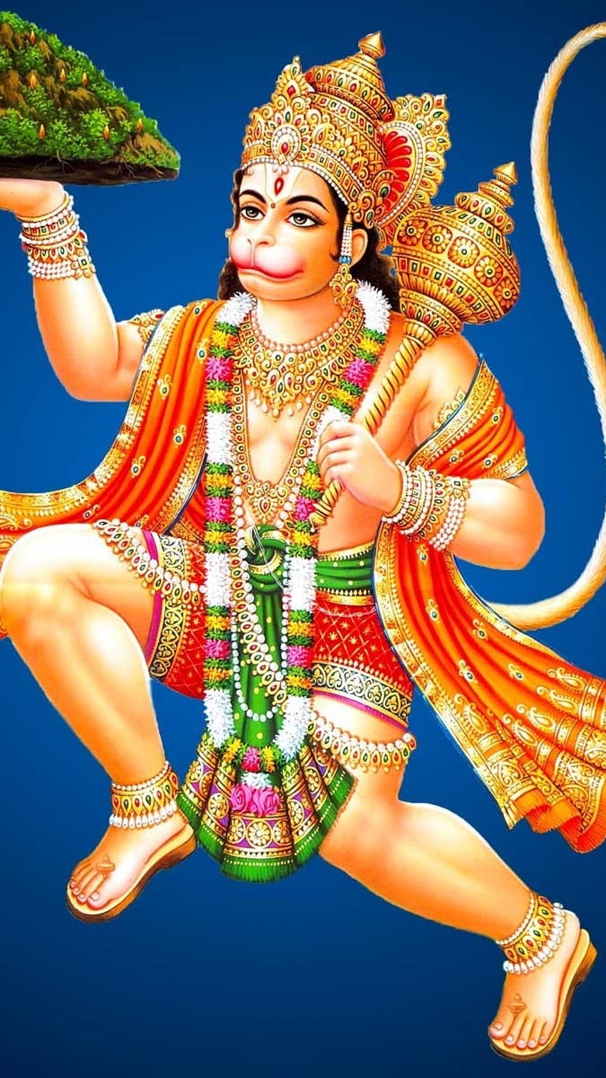 850x1511 Hanuman, Dronagiri Parvat, Powerful Lord HD phone wallpaper