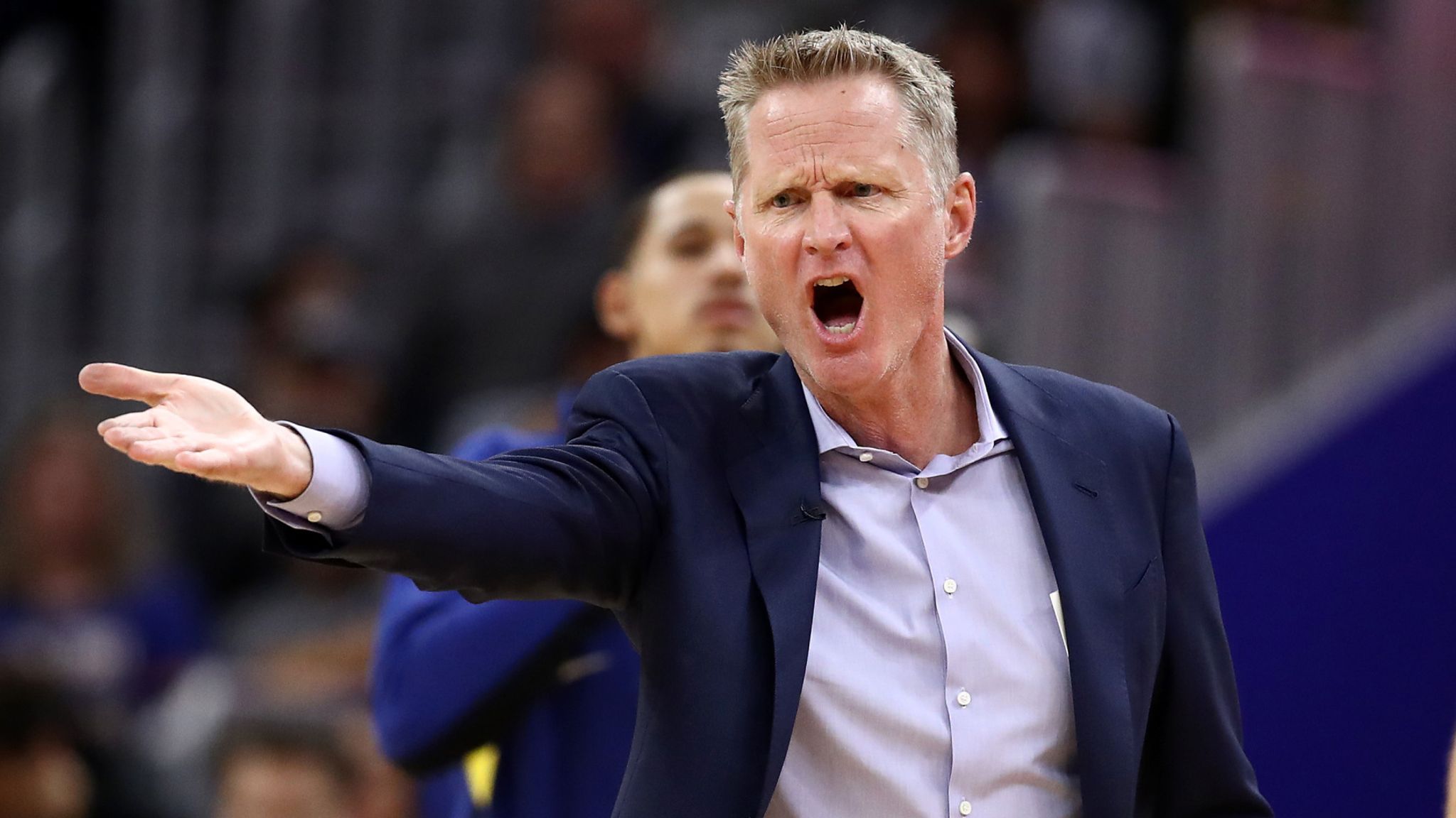 2048x1152 Golden State Warriors coach Steve Kerr told Ernie Johnson he received the greatest coaching apprenticeship when he played for the Bulls and the Spurs