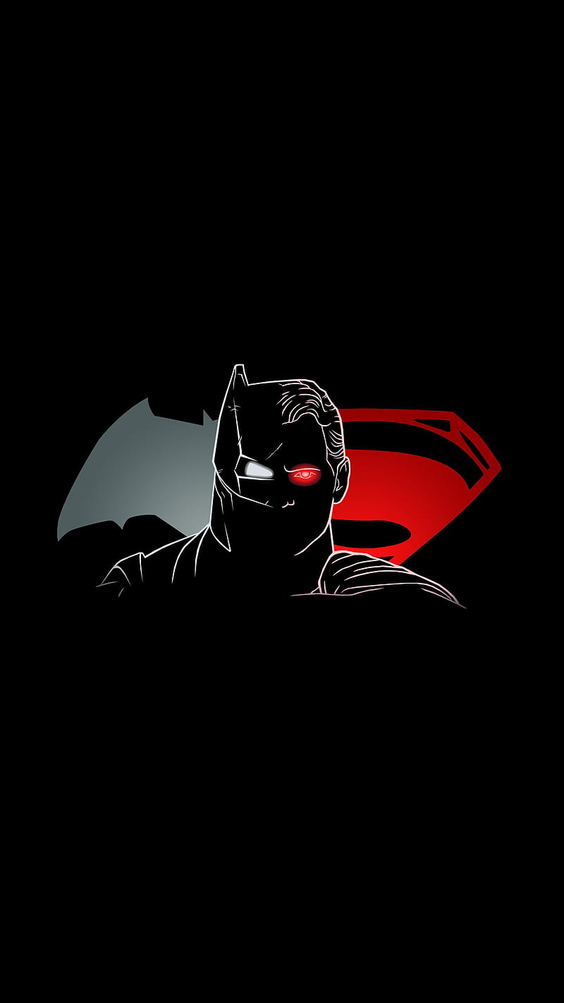 800x1423 Superman VS Batman, amoled, android, batman, black, dc universe, dc world, marvel, HD phone wallpaper