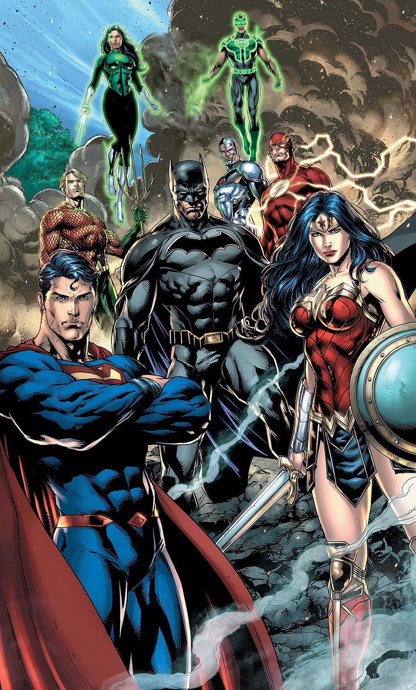 850x1408 Justice League Dc Comic Art iPhone justice league android HD phone wallpaper