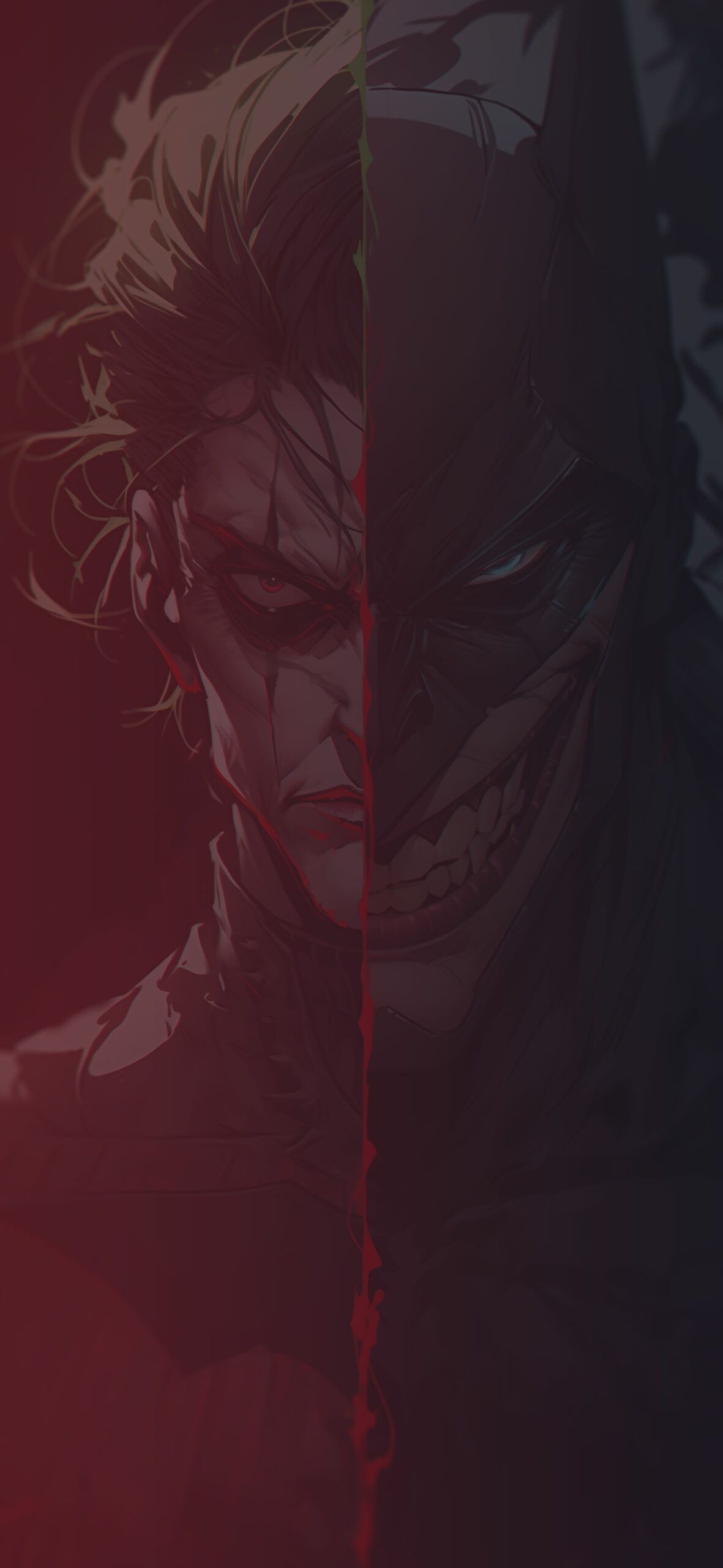 1181x2560 Bizarre Batman & Joker Wallpaper Aesthetic Wallpaper HD