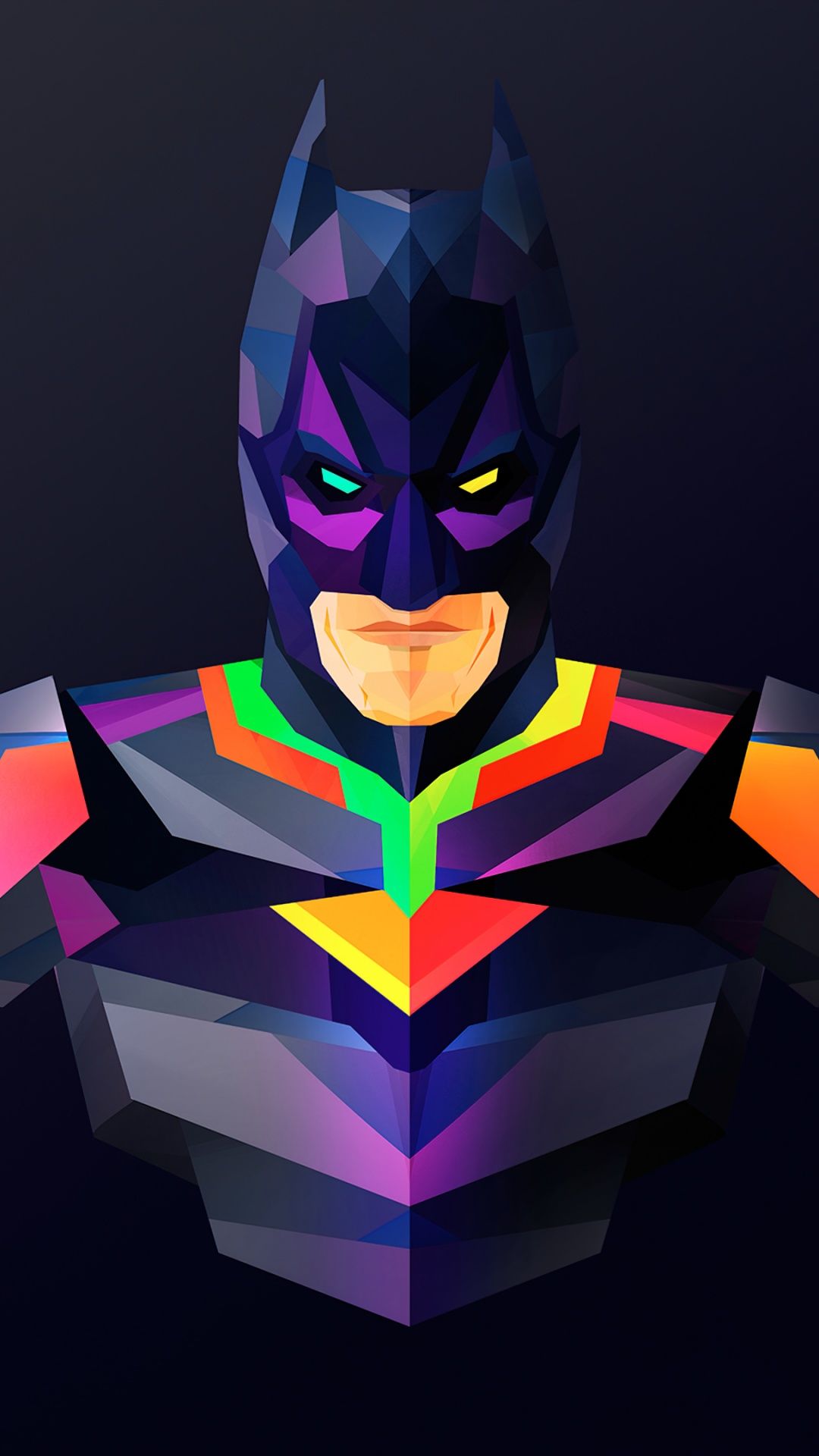 1080x1920 Batman Wallpaper 4K, Low poly, DC Superheroes