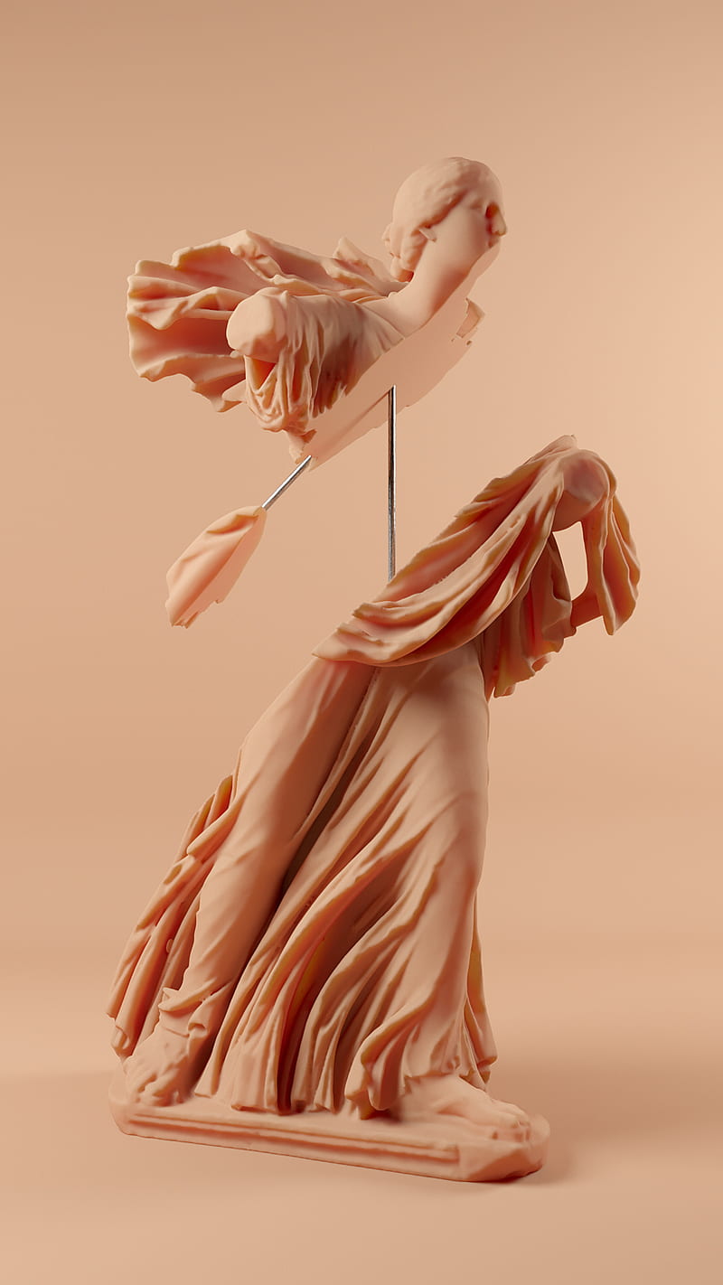 800x1422 Woman SSS angel, desenho, greek, roma, statue, HD phone wallpaper