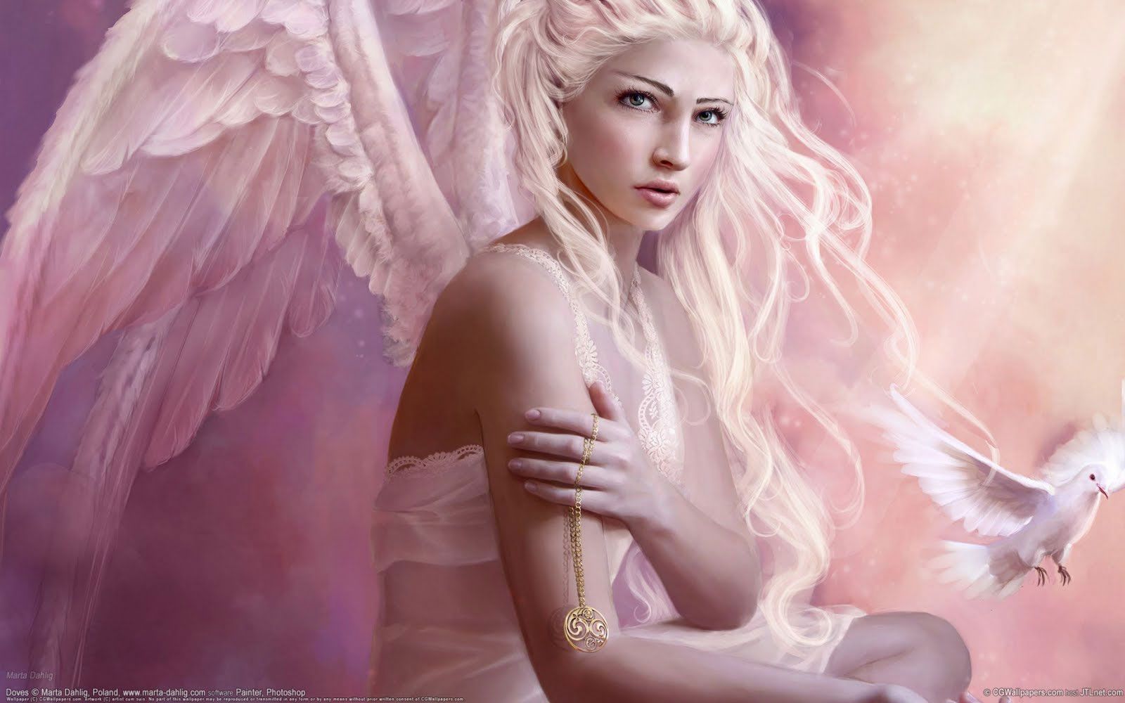 1600x1000 Fantasy Girl Angel​ Quality Free Image And Transparent PNG Clipart
