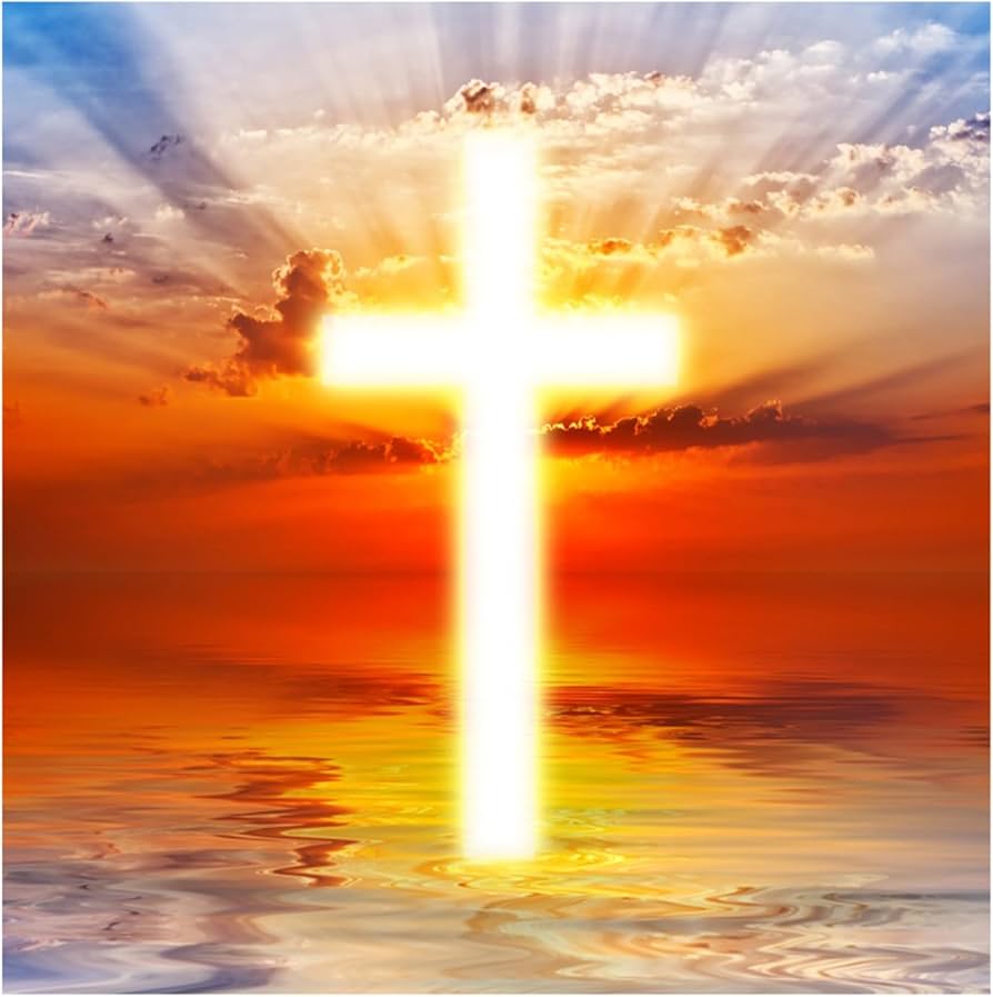 894x897 Amazon.com : Baocicco Vinyl 8x8ft Backdrop Christian Cross Photograph Background Divine Lights Holy Lights Holy Spirit Religious Belief Lord Pray Resurrection of Jesus Church Wallpaper Photo Studio