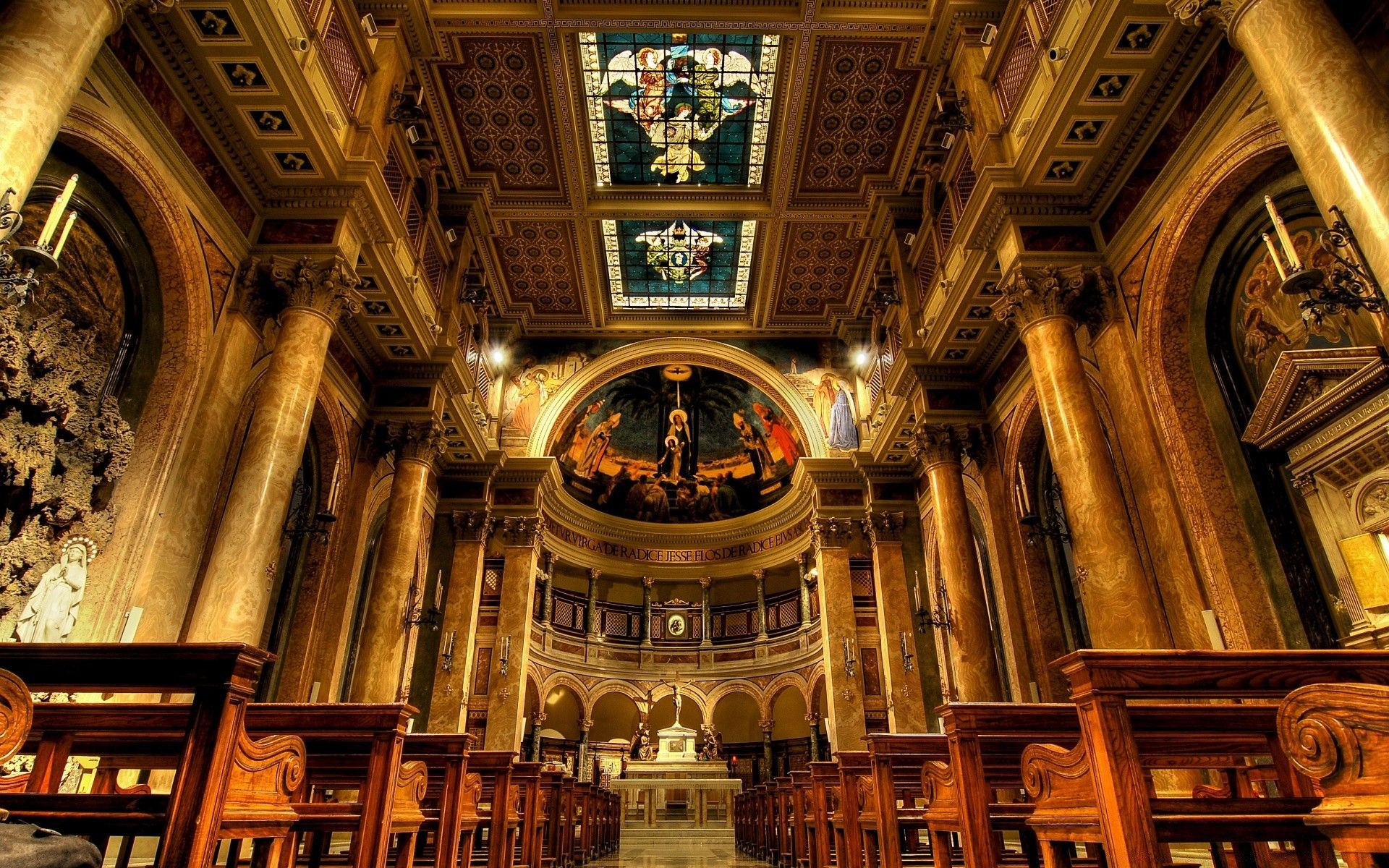 1920x1200 Catholic Old Christian Church