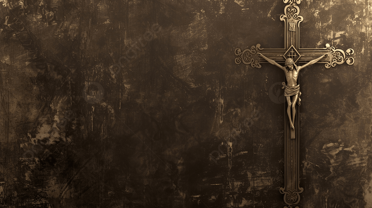 1200x673 Jesus Christ Old Crucifix Catholic Church On Black Background With Copy Space Photo And Picture For Free Download