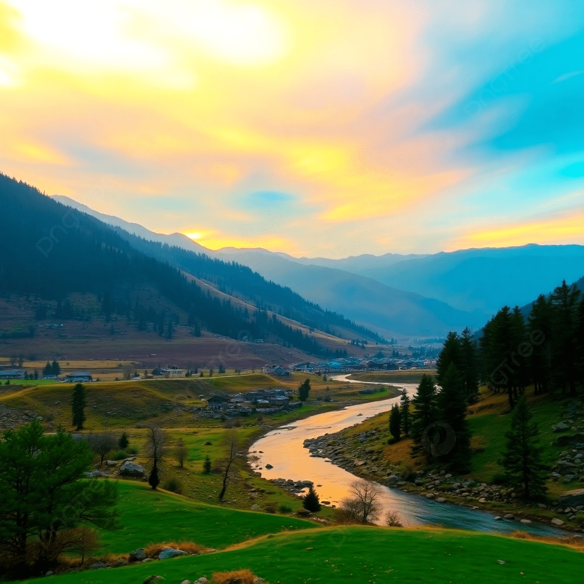 1200x1200 Kashmir Wallpaper Vivid Electric Colors Soft Golden Hour Light Just After Sunrise Or Before Sunset High Resolution Beautiful Landscape Focus Format, Wallpaper, Kashmir, Picture Background Image And Wallpaper for Free Download