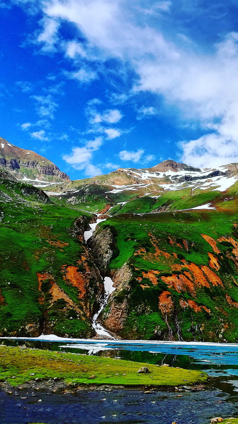 800x1422 Kashmir landscape, aesthetic, bonito, gmhamad heaven, iphone, lake, montagne, HD phone wallpaper