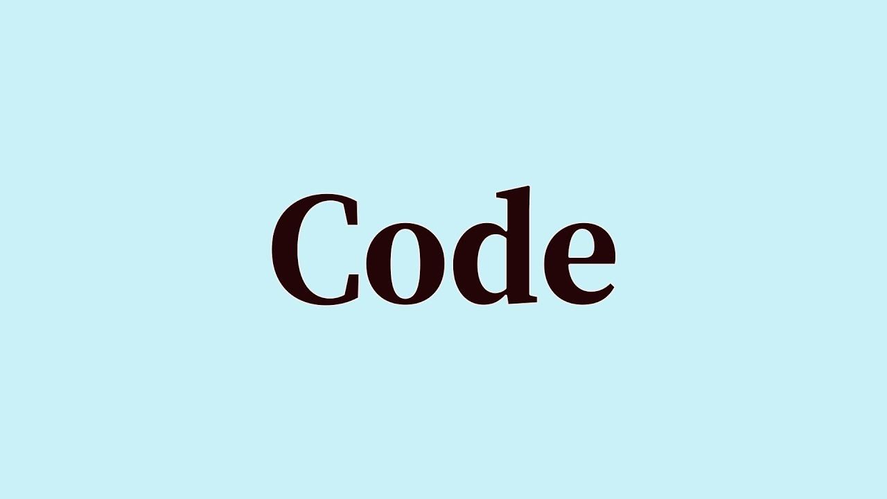 1280x720 Code Pronunciation and Meaning