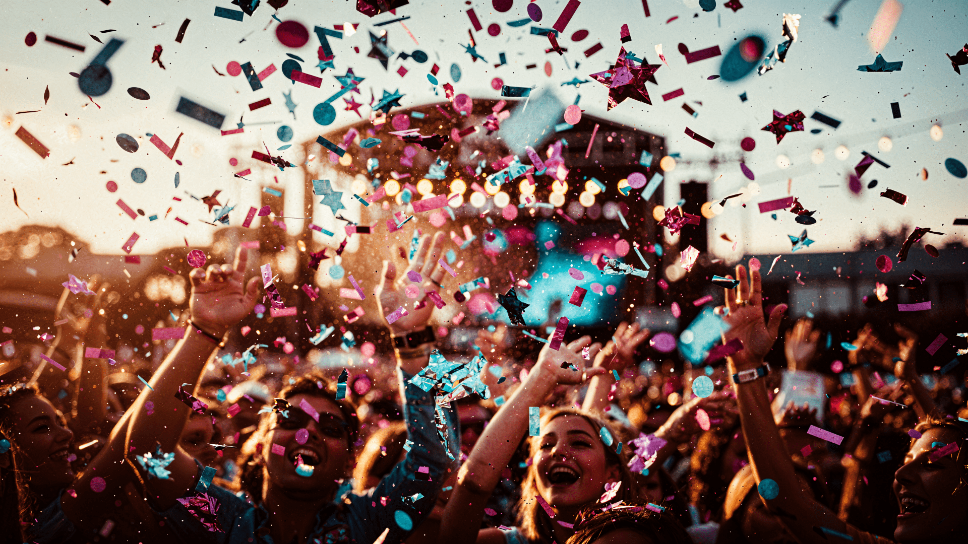 1920x1080 4K Ultra HD Confetti Burst