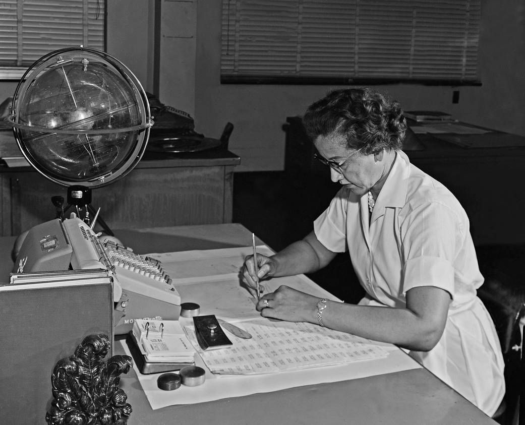 1041x843 Katherine Johnson at Work, 1962
