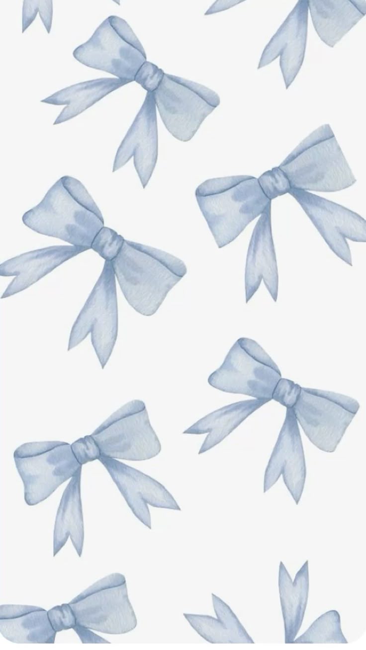 736x1308 Blue bows wallpaper