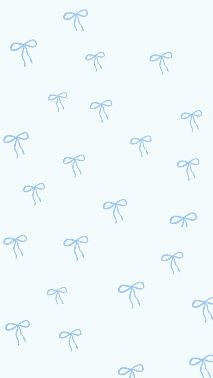 736x1308 Little blue bow wallpaper