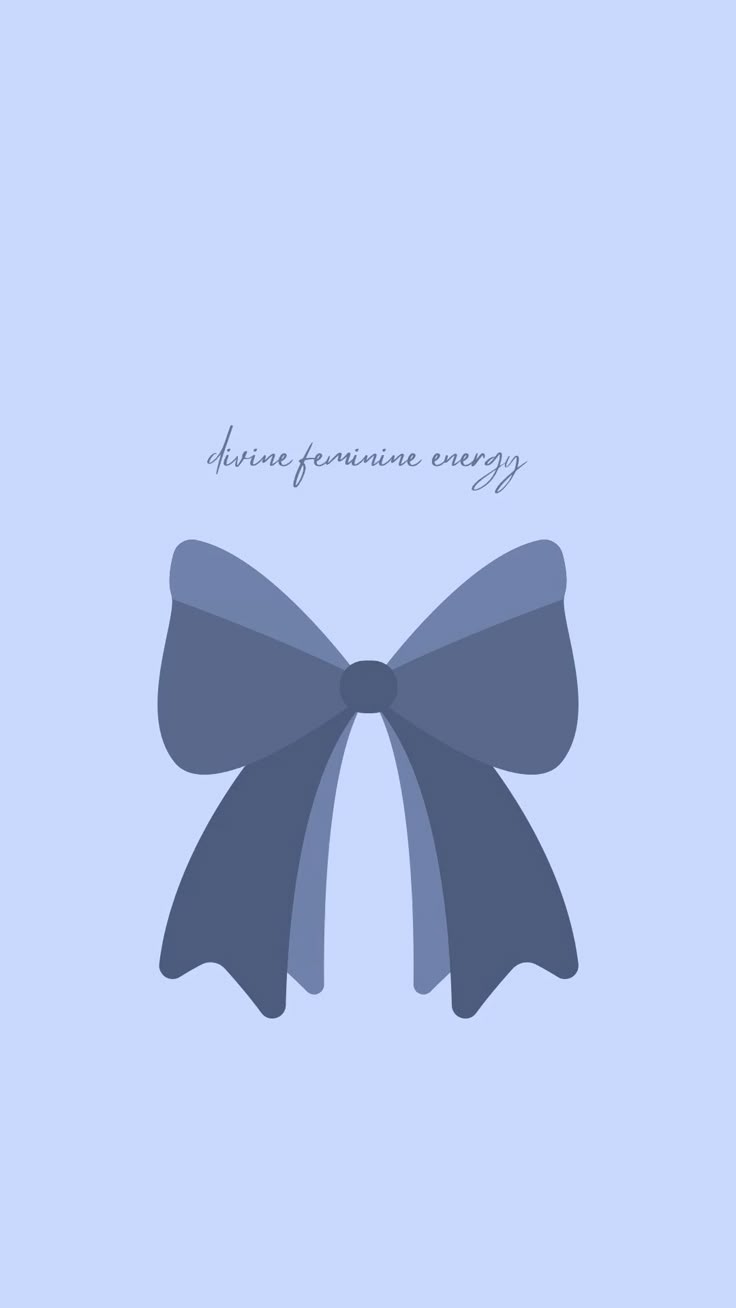 736x1308 aesthetic blue bow wallpaper