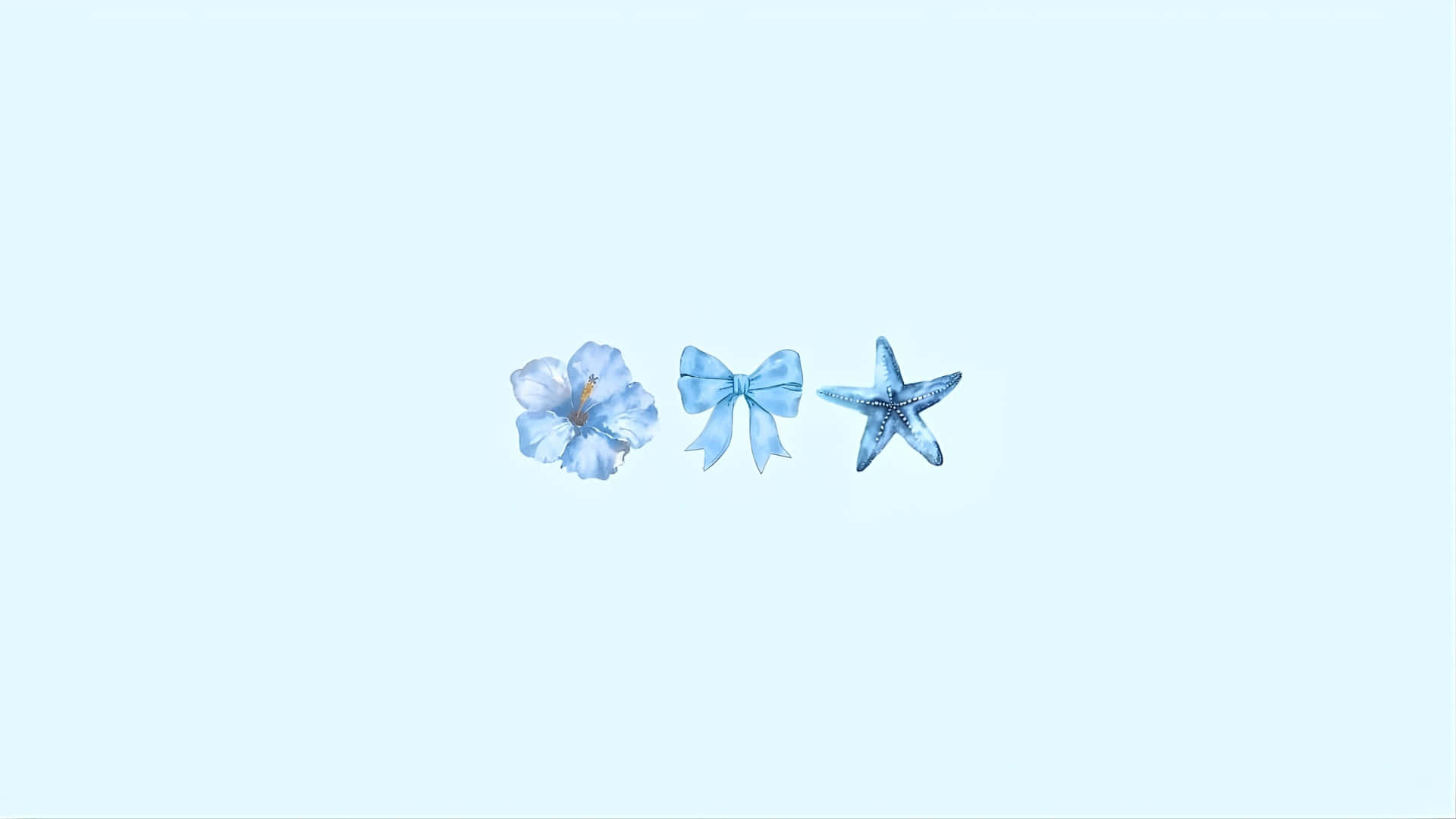 1920x1080 Blue Bow Wallpaper