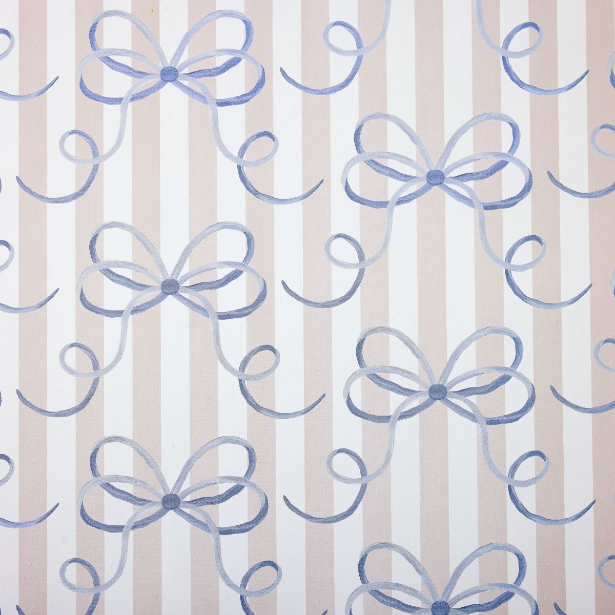 1200x1200 Bow & Stripe Wallpaper Swatch
