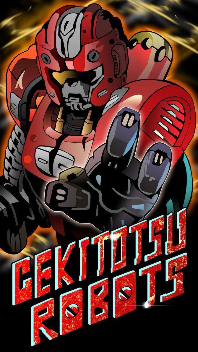 670x1191 Gekitotsu Robots Phone Wallpaper