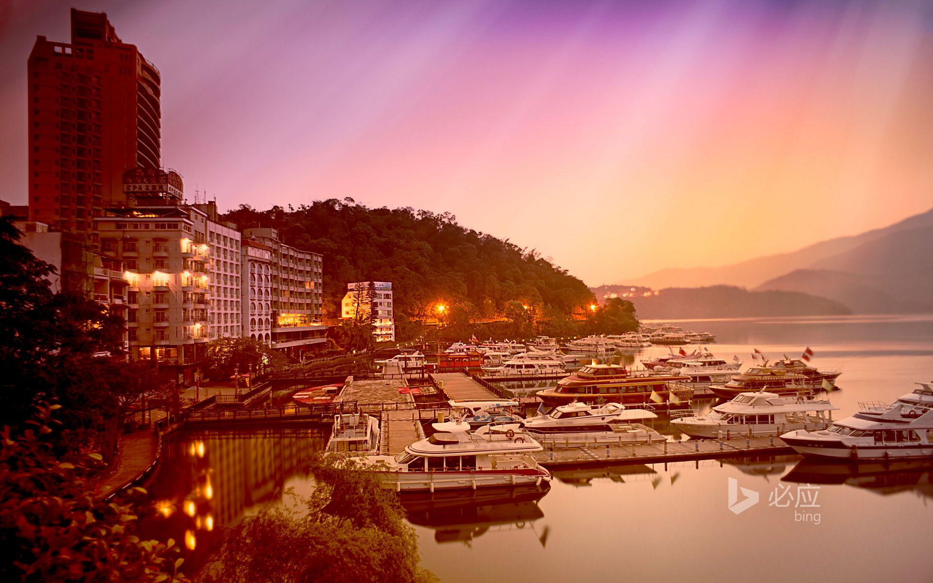 1920x1200 Sun Moon Lake, Taiwan Wallpaper
