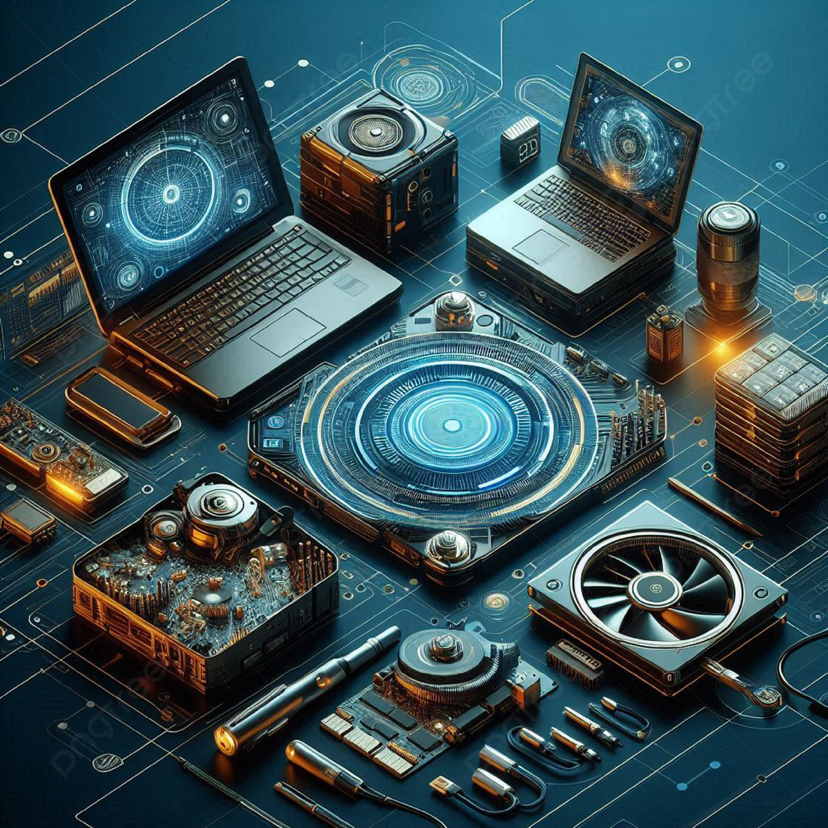 1200x1200 Tech Gadgets Background Image, HD Picture and Wallpaper For Free Download