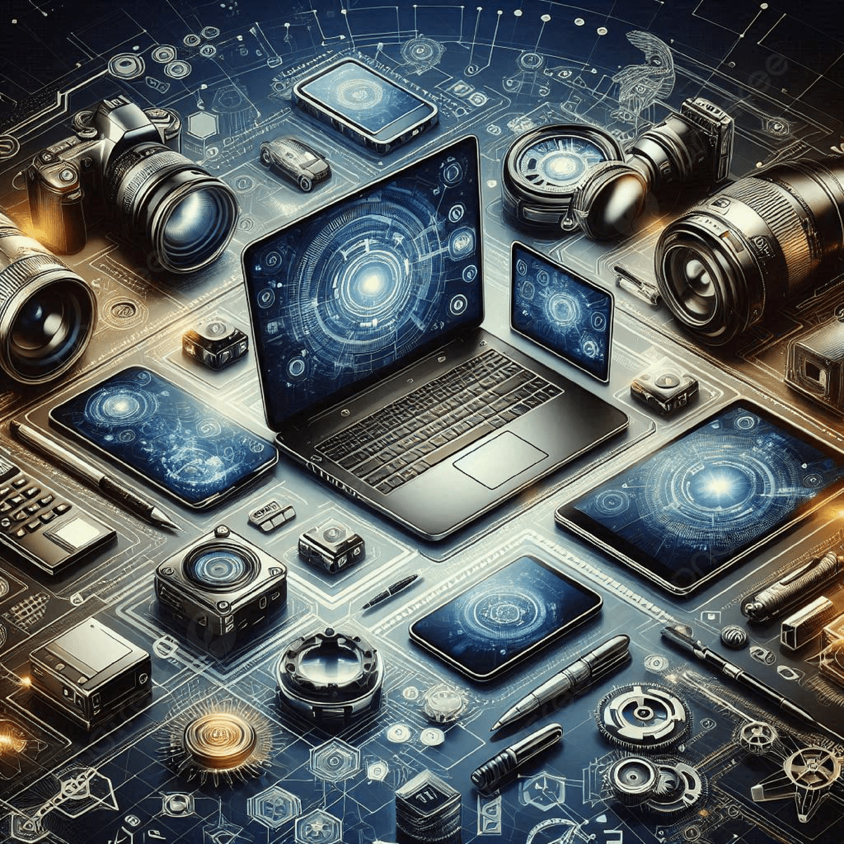 1200x1200 Exciting Innovations In Tech Devices Beyond Assortment Of Electronic Gadgets And Generative Ai Laptop Equipment Generated
