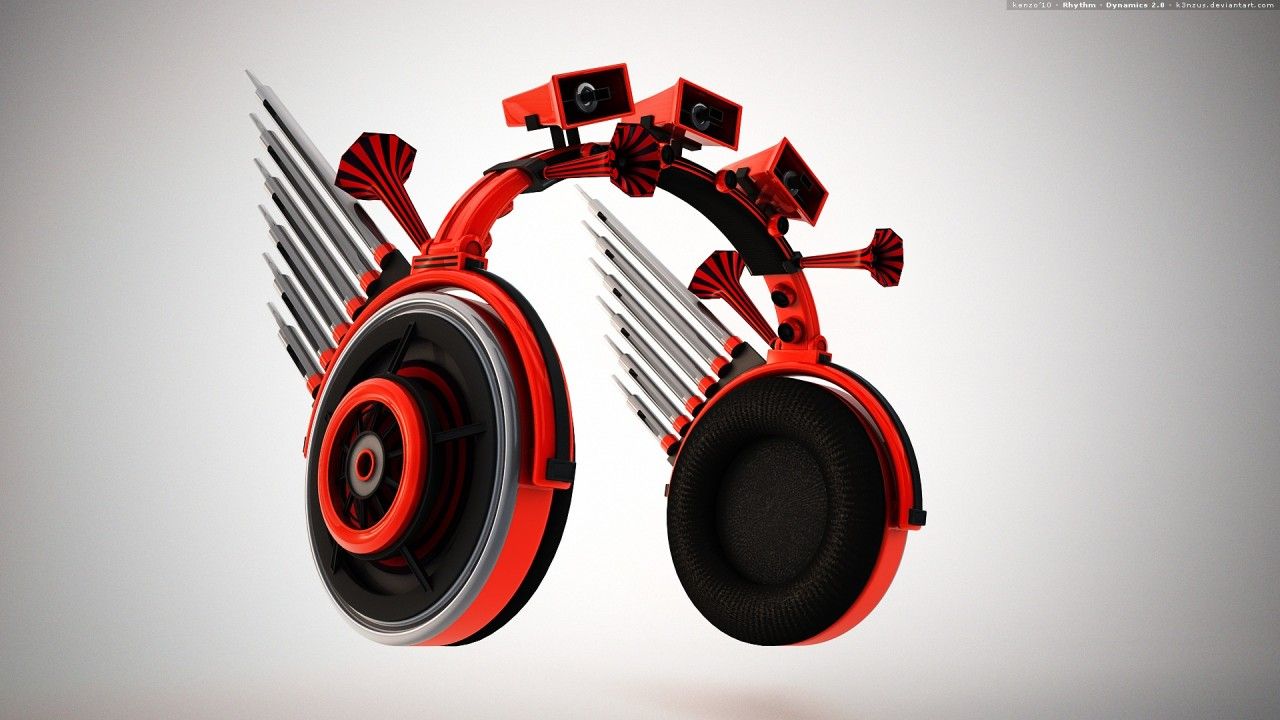 1280x720 High Tech Headset Wallpaper