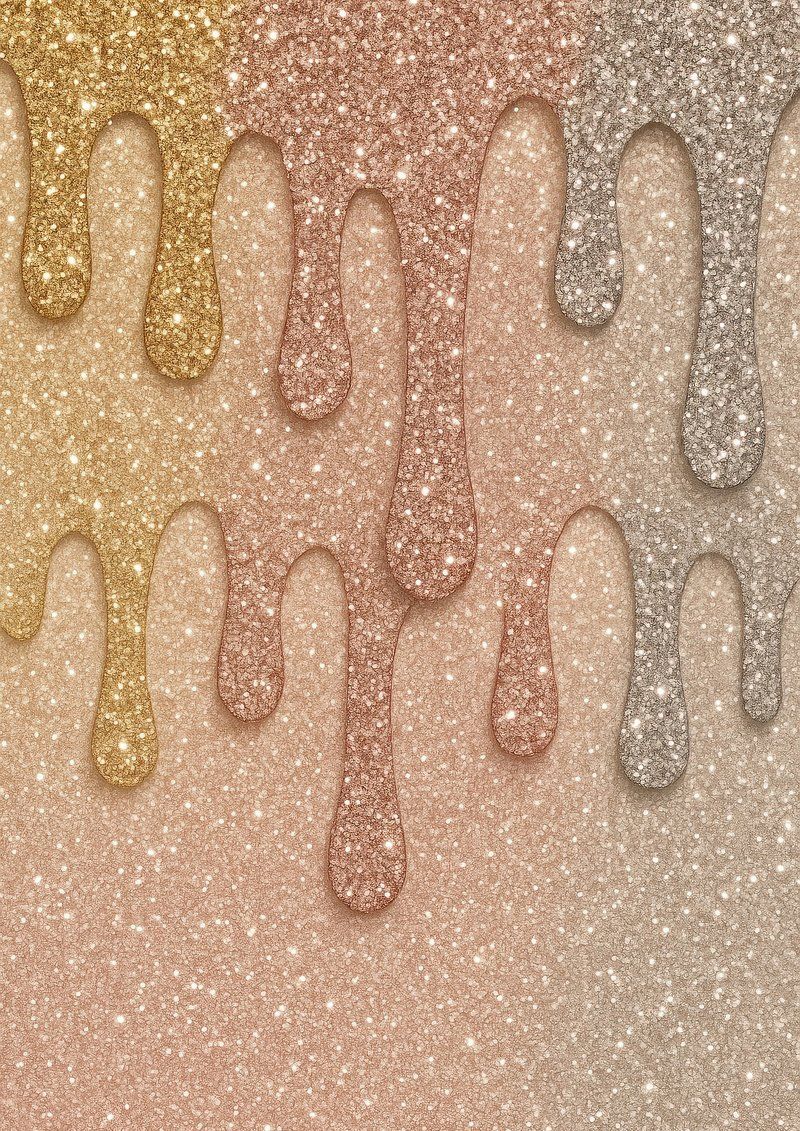 800x1131 Gold Glitter Drip Image Wallpaper