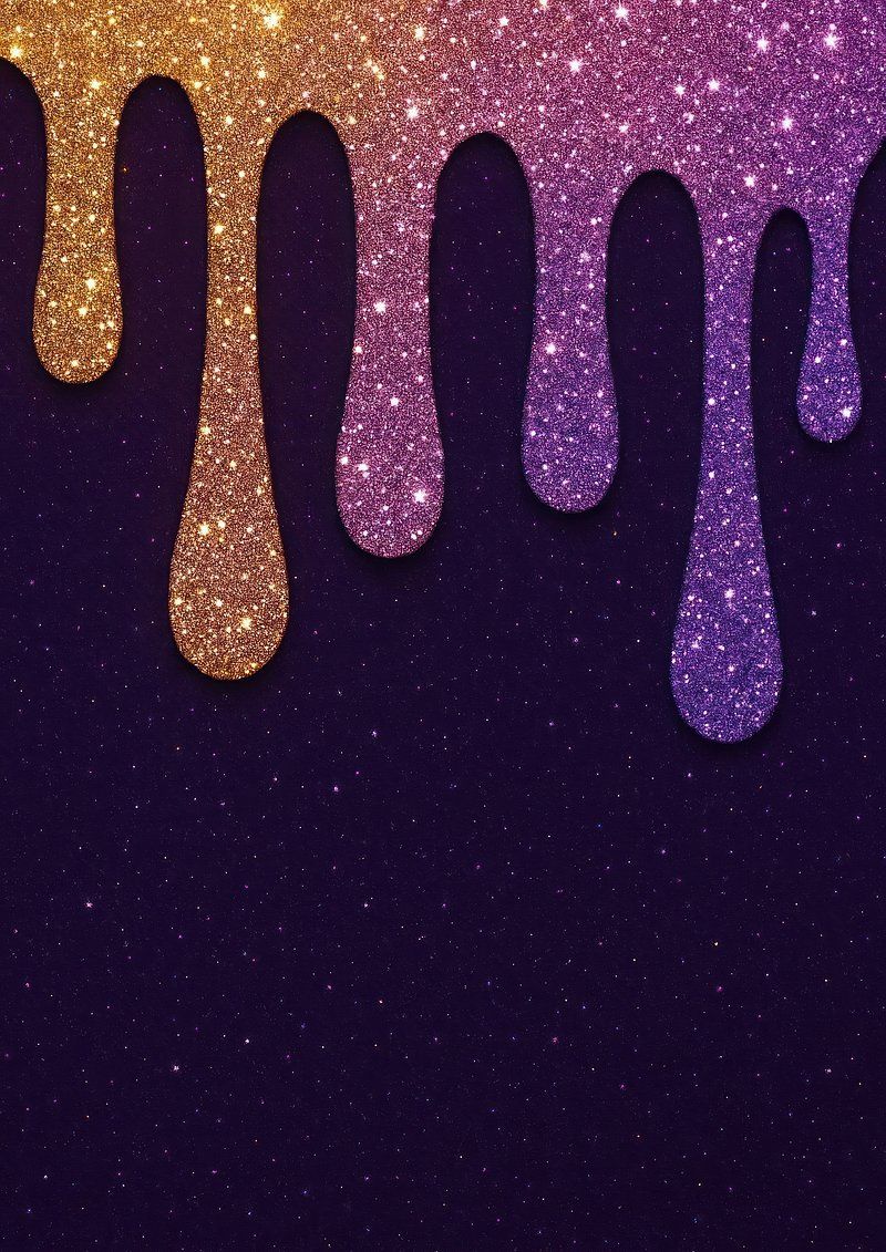 800x1131 Gold Glitter Drip Image Wallpaper