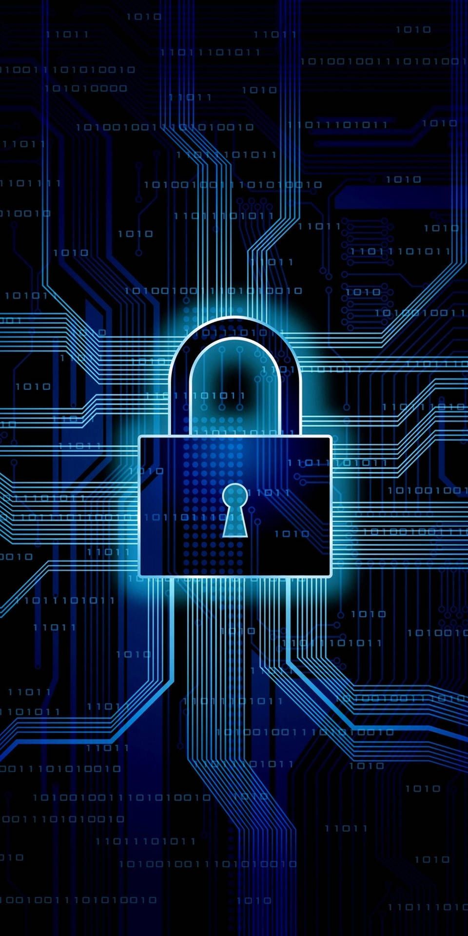 960x1920 Download Cyber Lock Pattern Wallpaper