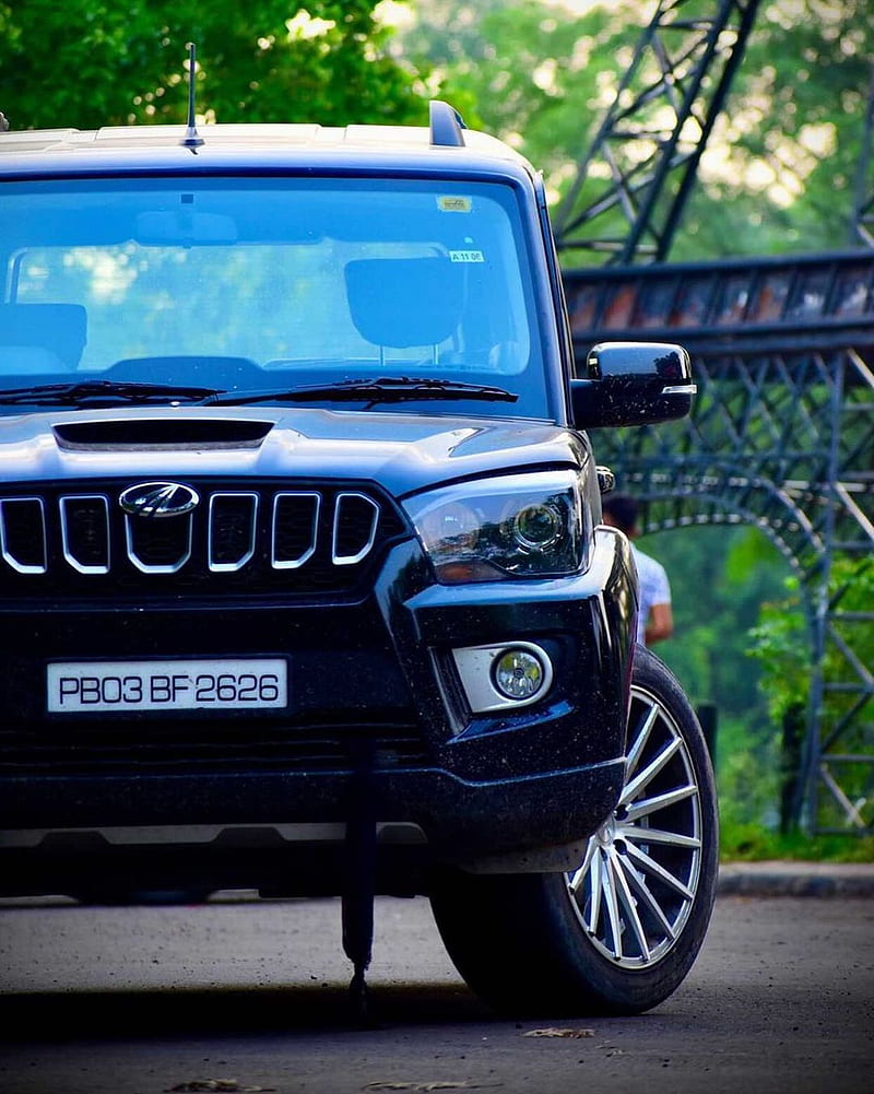 800x1001 Baby, Mahindra, car, black lover, Black, scorpio, scorpion, HD phone wallpaper