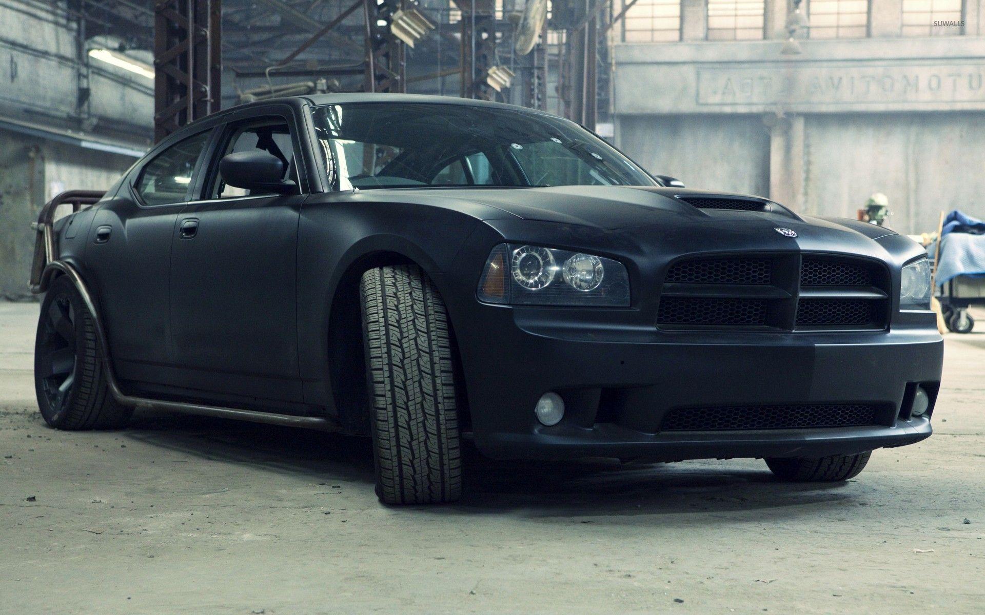 1920x1200 Black 2006 Dodge Charger front view wallpaper wallpaper