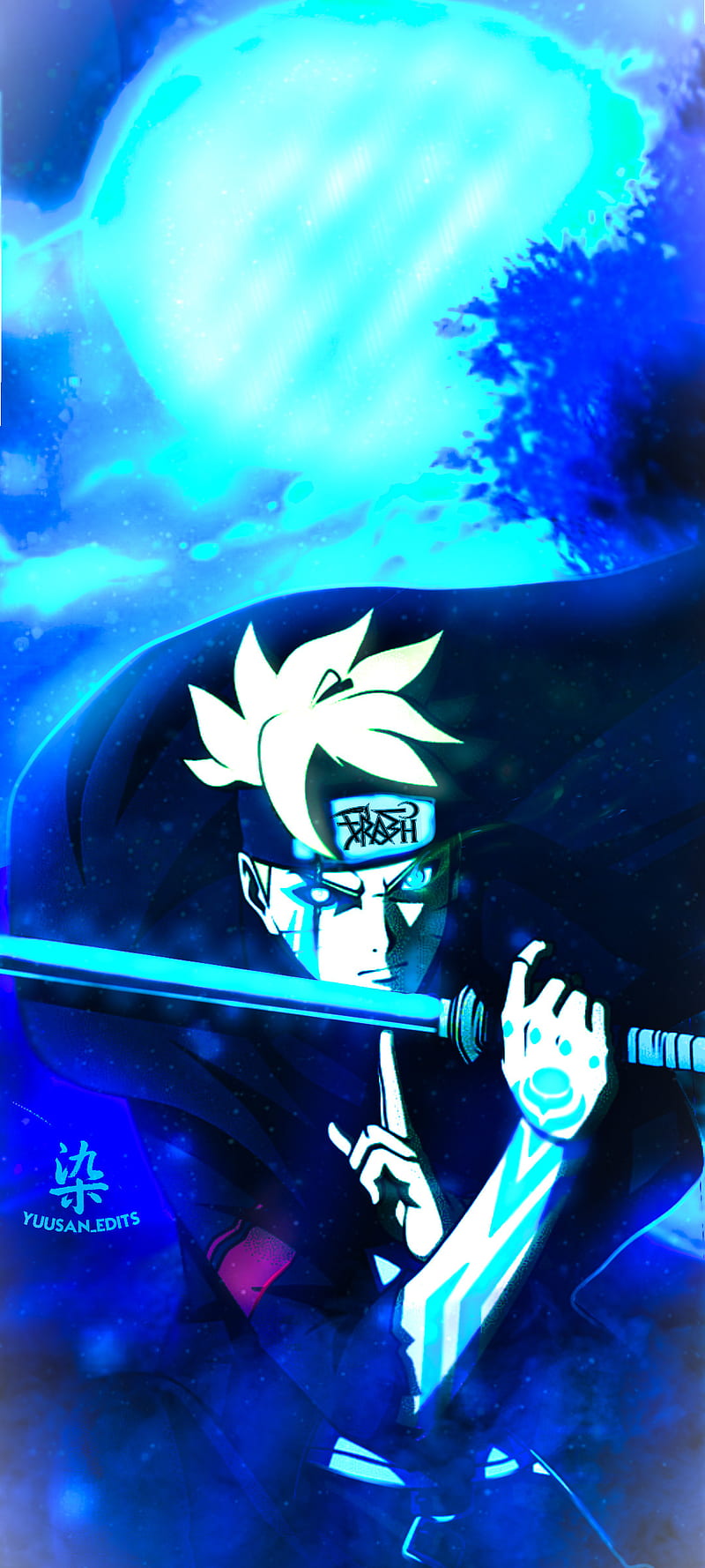 800x1778 Boruto, dark, azul, HD phone wallpaper
