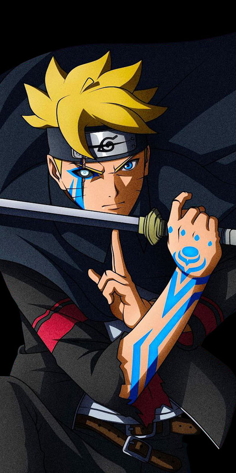 800x1600 Boruto, anime, black, karma, HD phone wallpaper