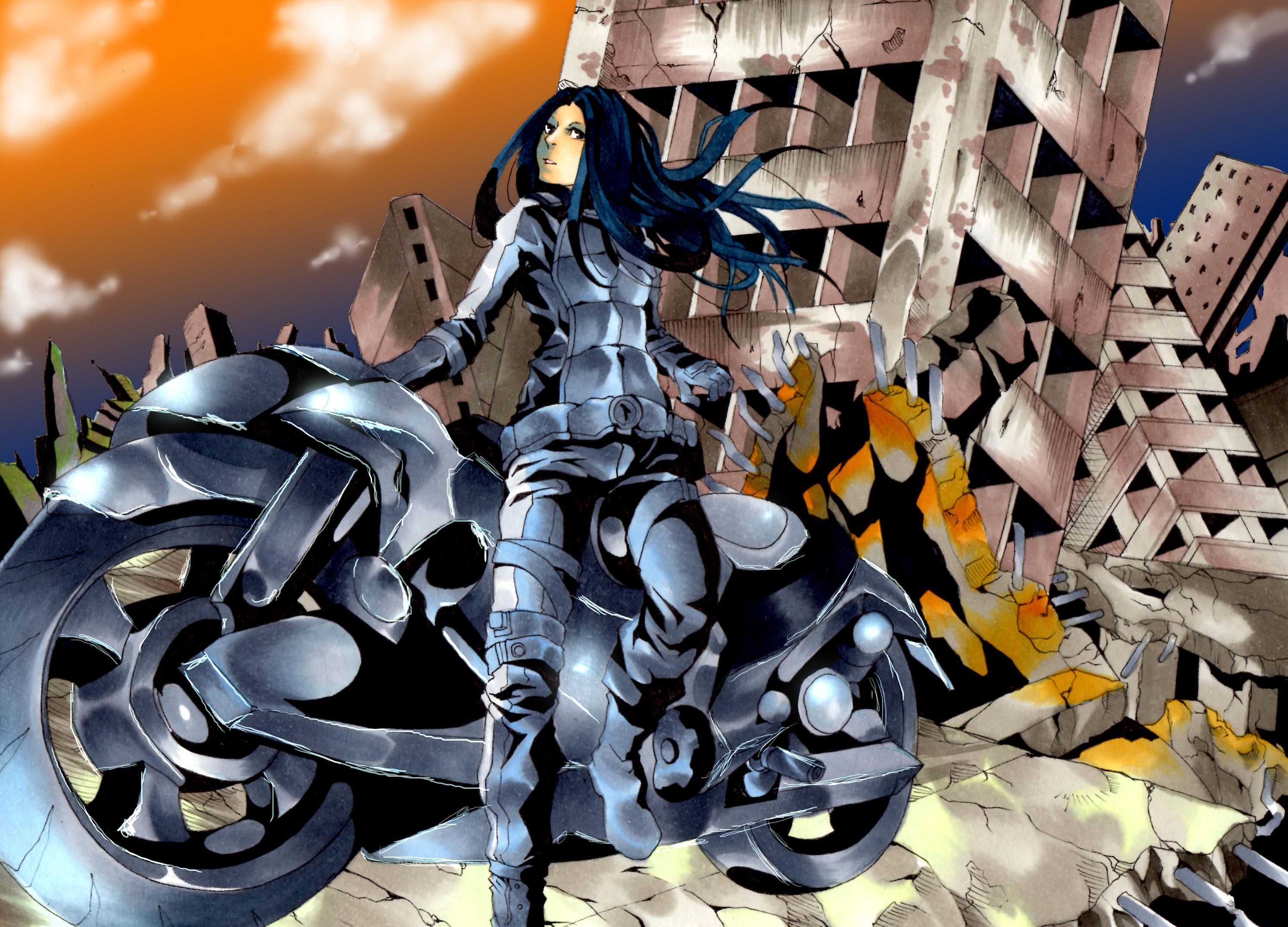 2984x2148 Biomega Tsutomu. Anime Image Board