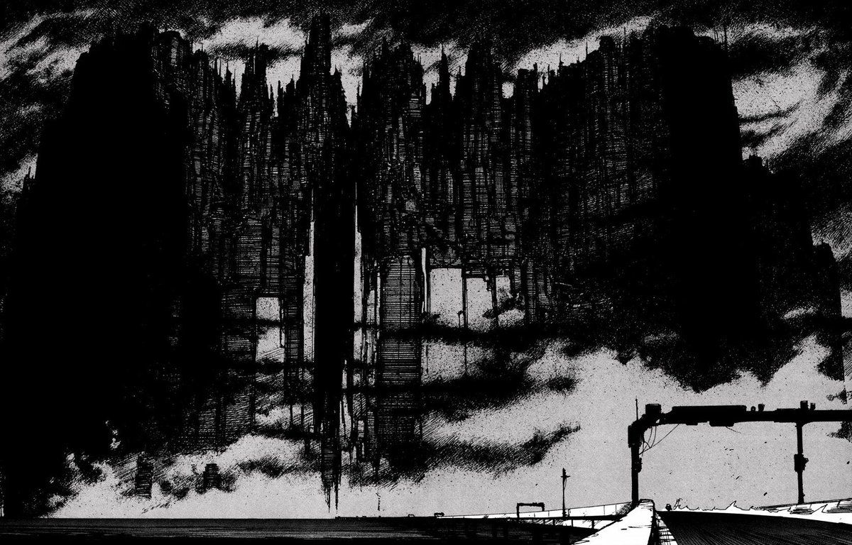 1200x768 The Lovecraftian Mega Structures Of Nihei Tsutomu's Bleak Cityscape In The World Of Biomega