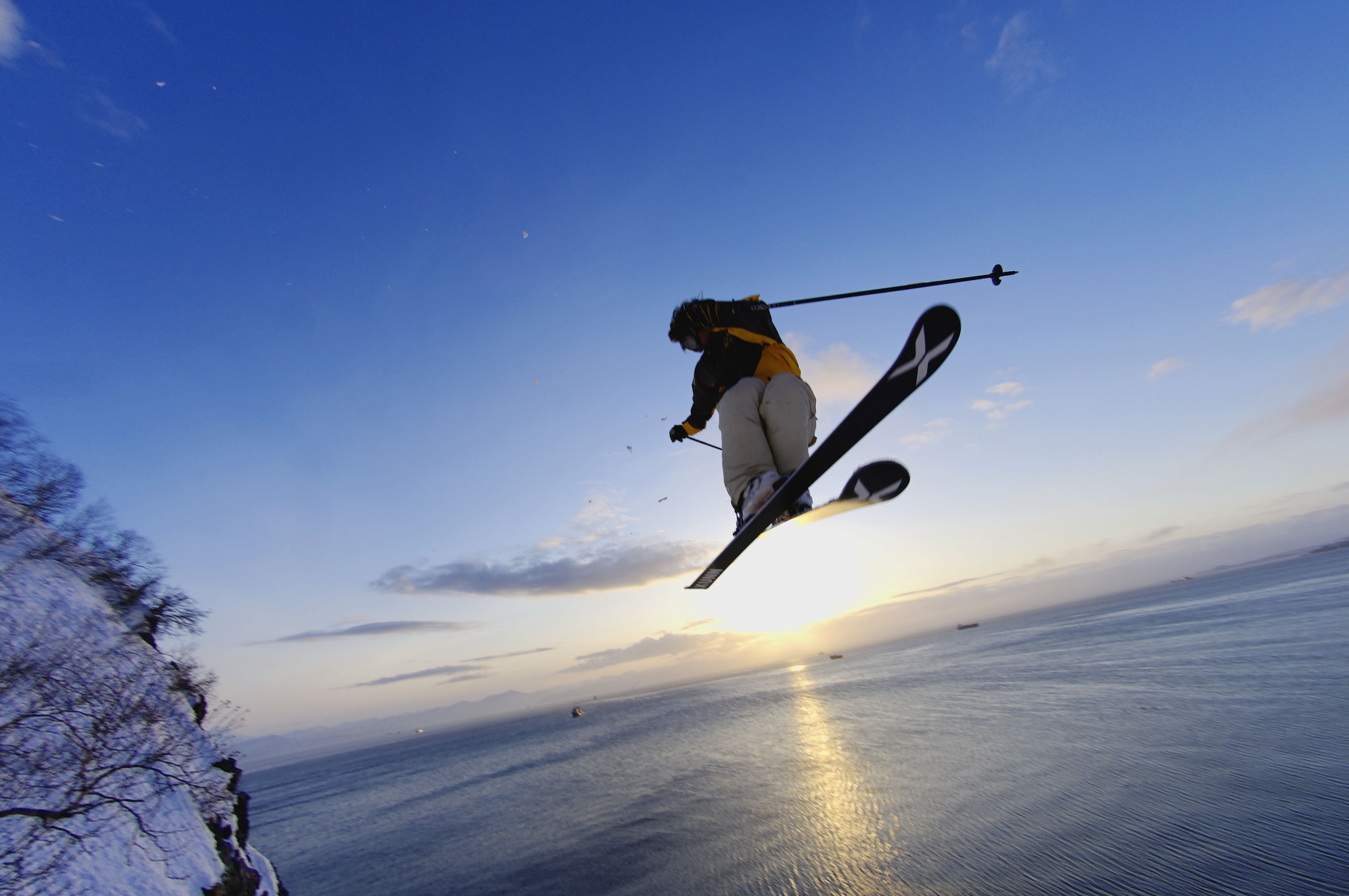 3200x2125 Sunset Ski Jump, Kamchatka Wall Mural
