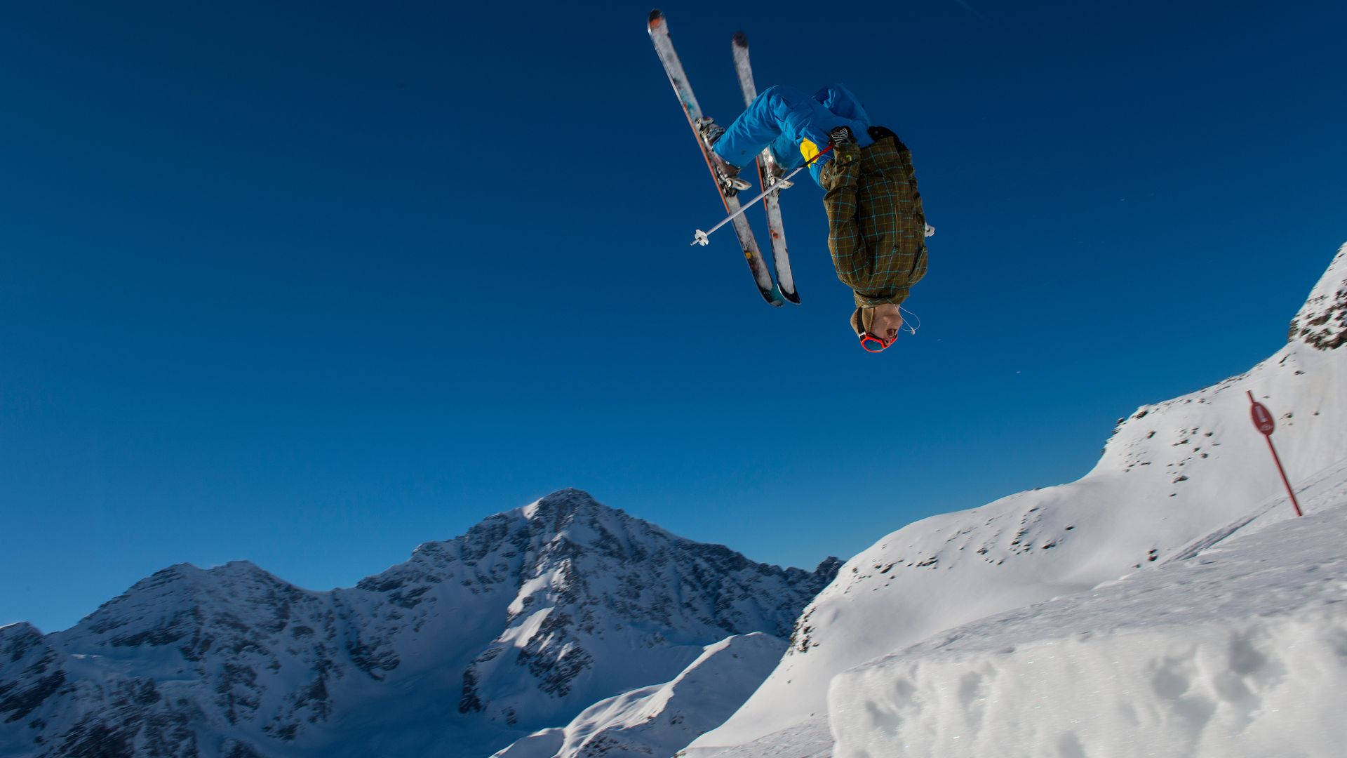 1920x1080 Download Ski Jumping Ice Mountain Wallpaper