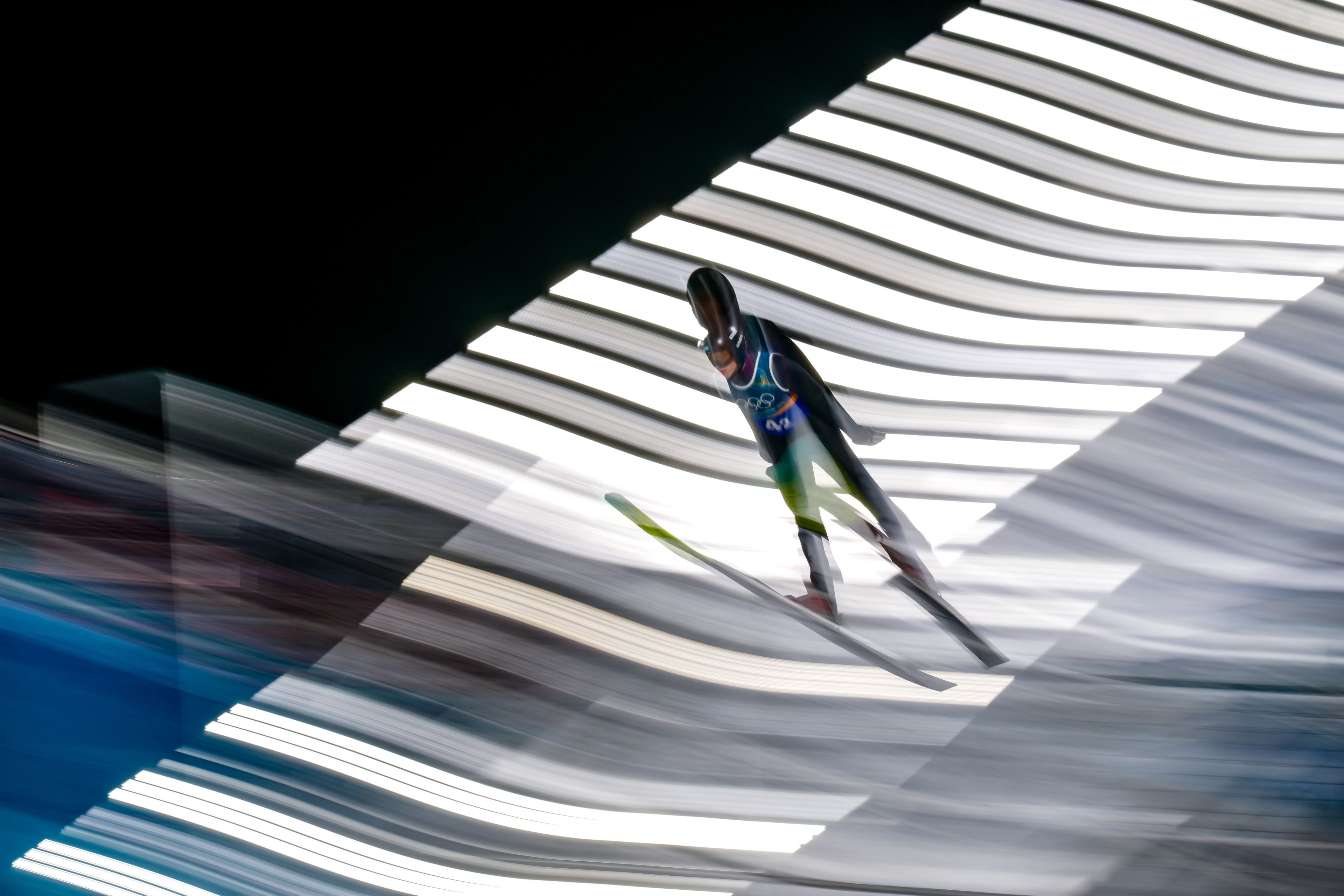 3840x2560 Take a flight with Olympic ski jumping photo