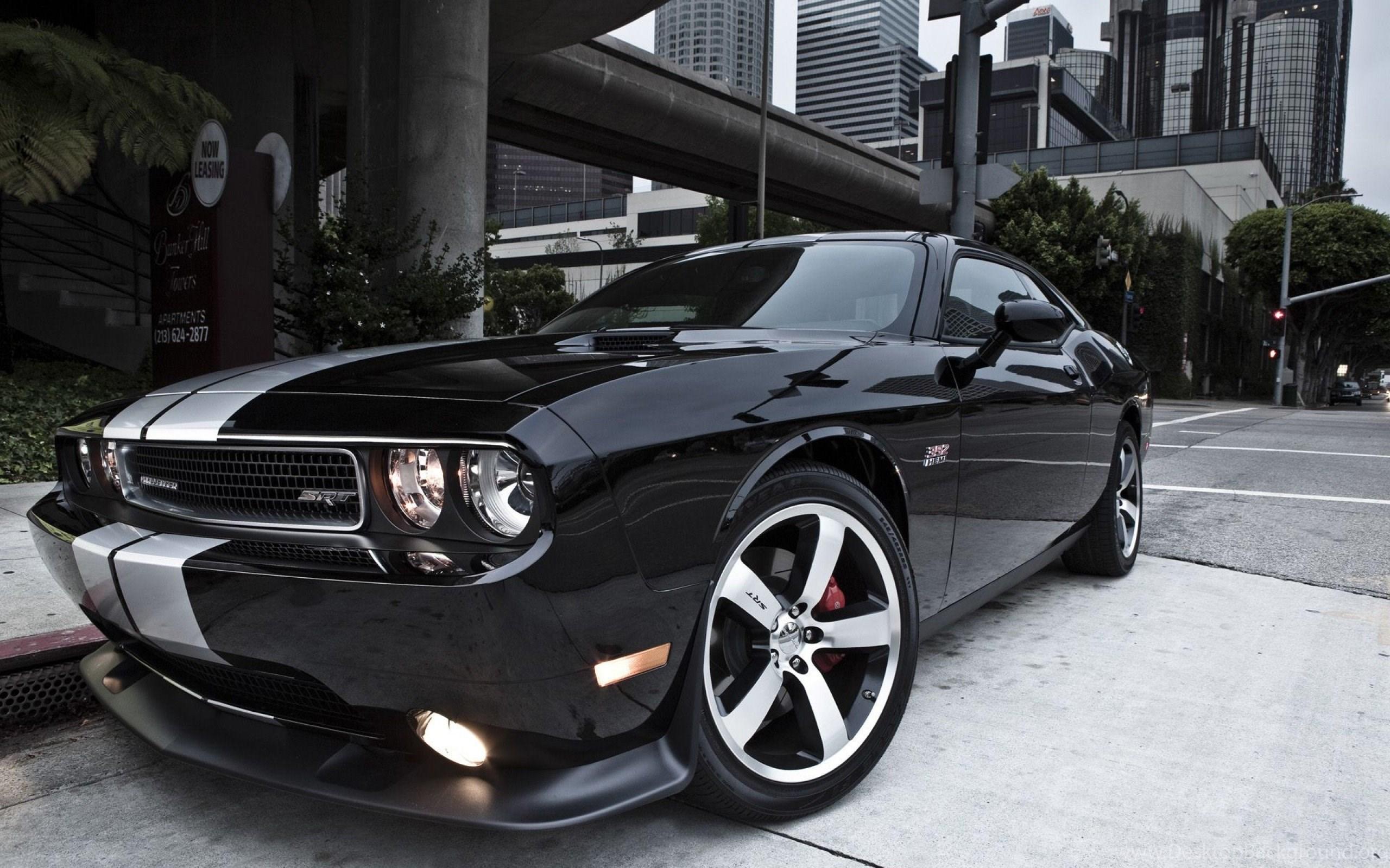 2560x1600 Black Dodge Challenger Wallpaper Image Desktop Background