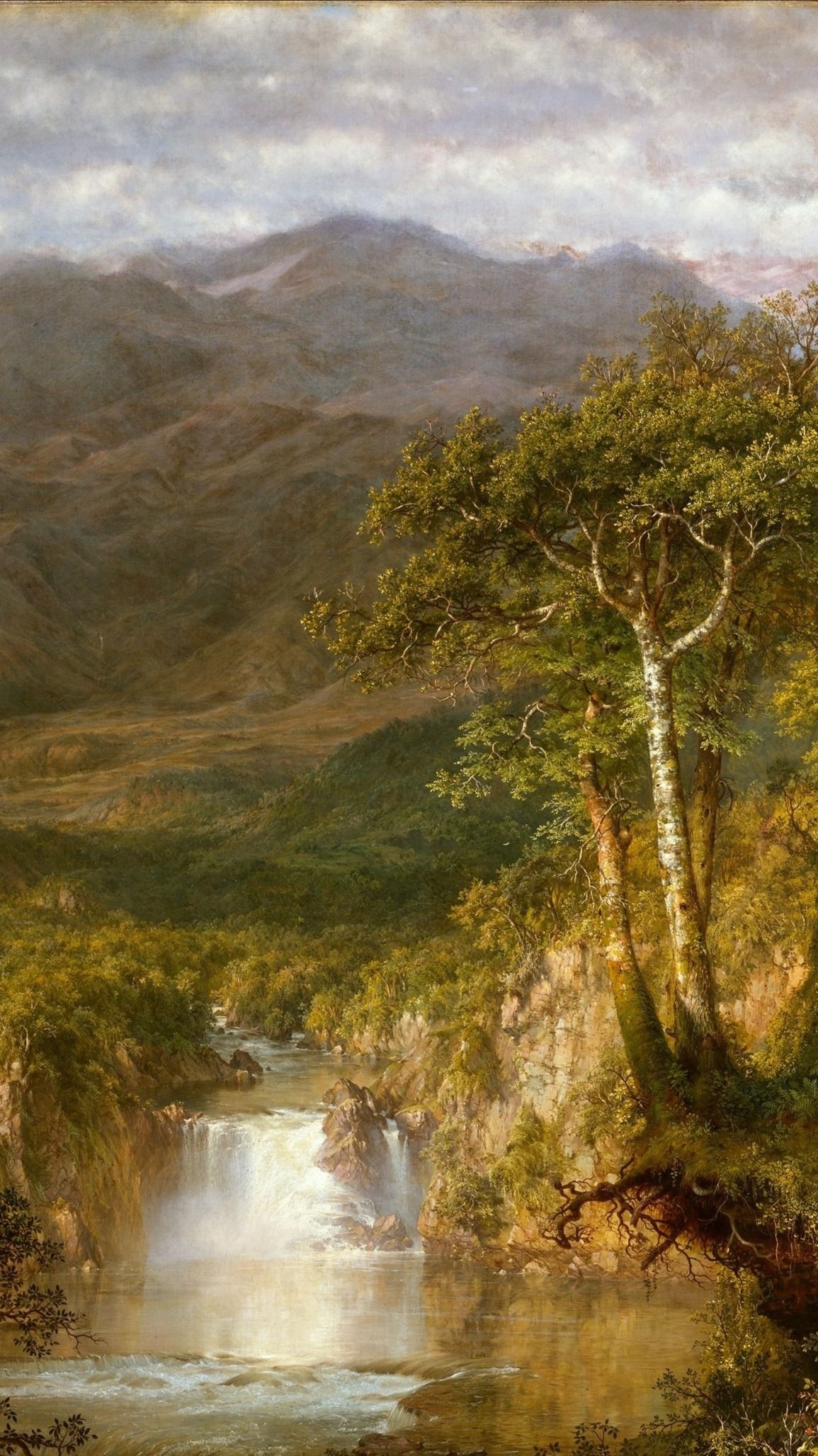 1155x2056 Frederic Edwin Church Wallpaper