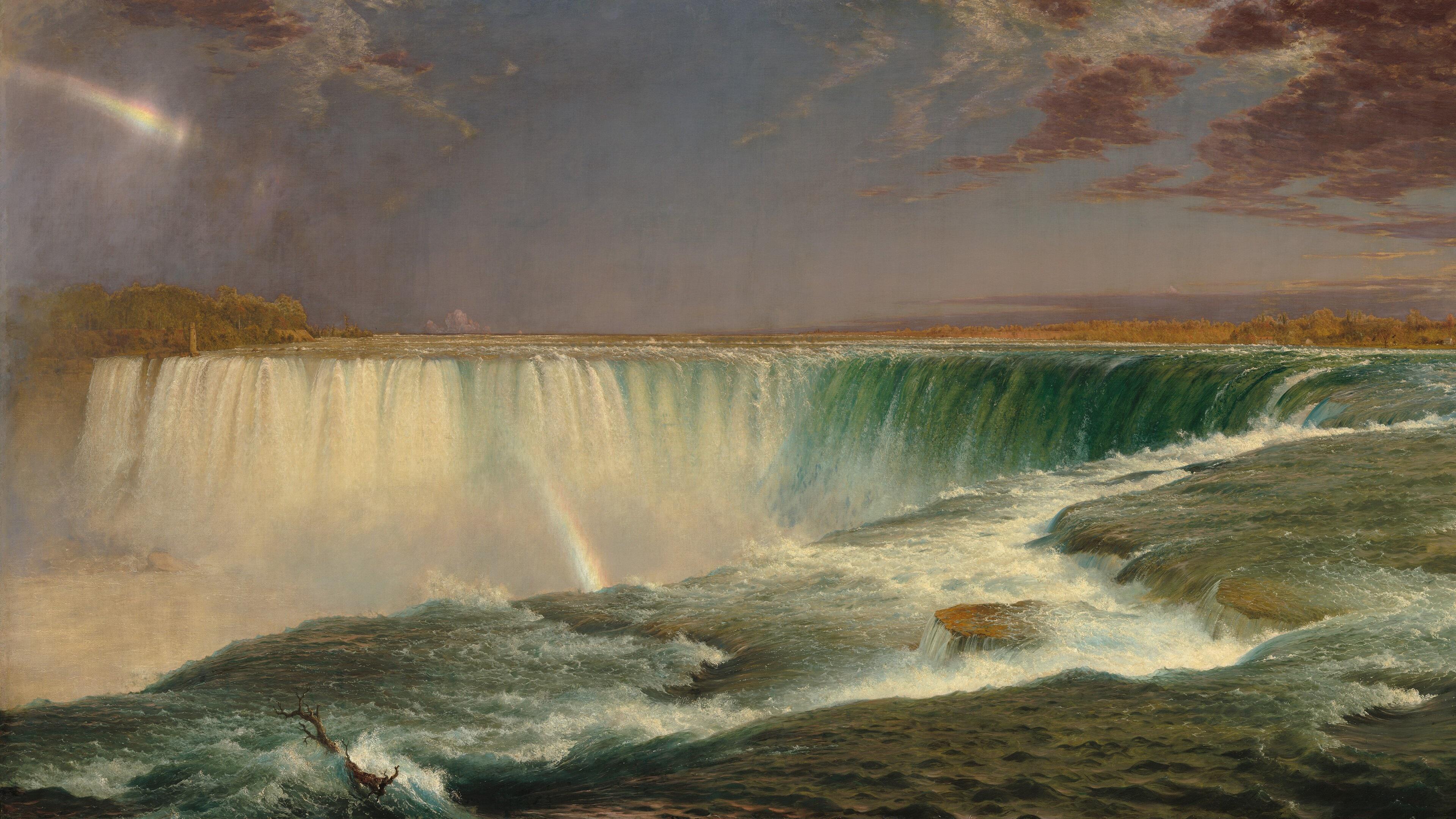 3840x2160 Niagara Falls, 1857 Edwin Church [3840x2160]