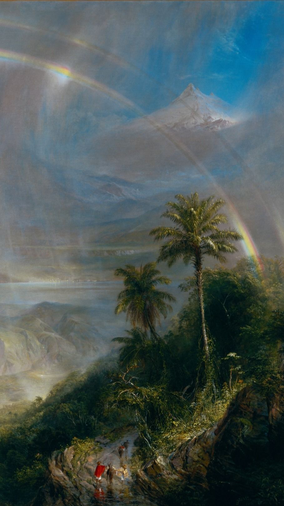 909x1620 Frederic Edwin Church (1826) The Heart of the Andes The Icebergs The Parthenon Cotopaxi El Rio de Luz Rainy Season in the