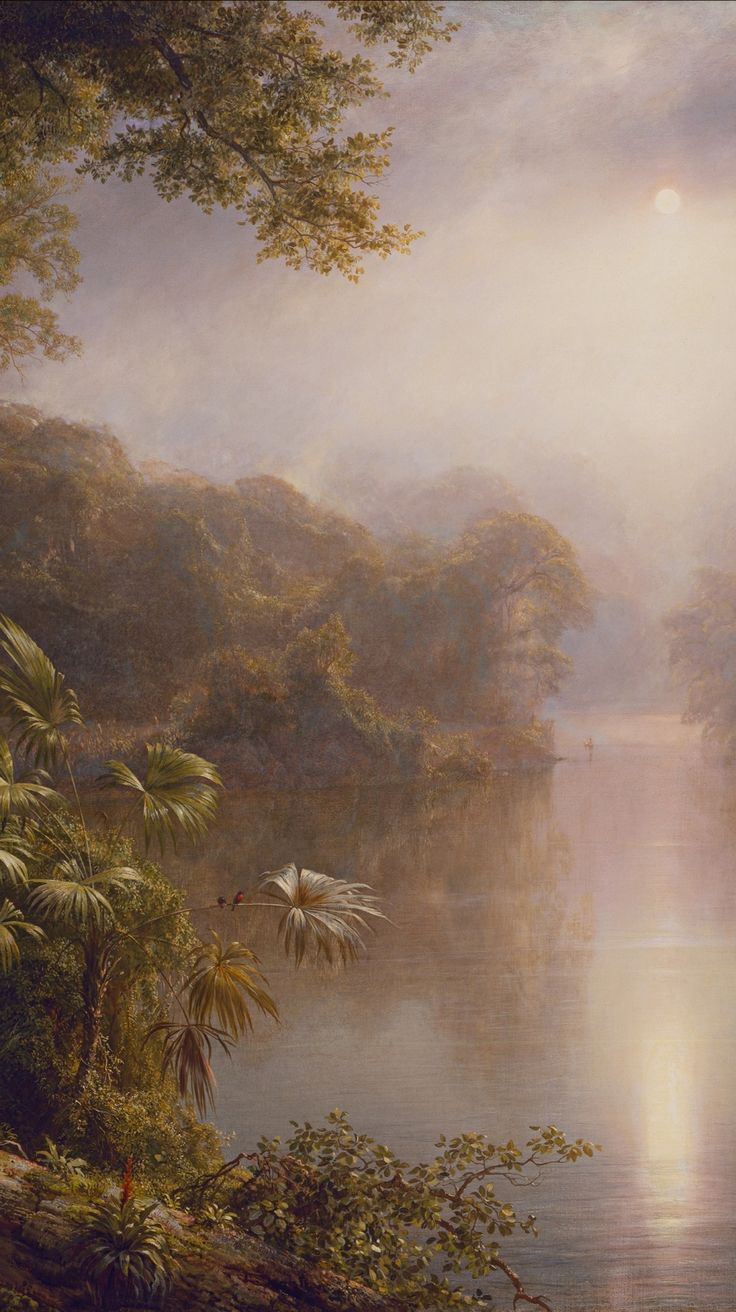 736x1312 Frederic Edwin Church Wallpaper