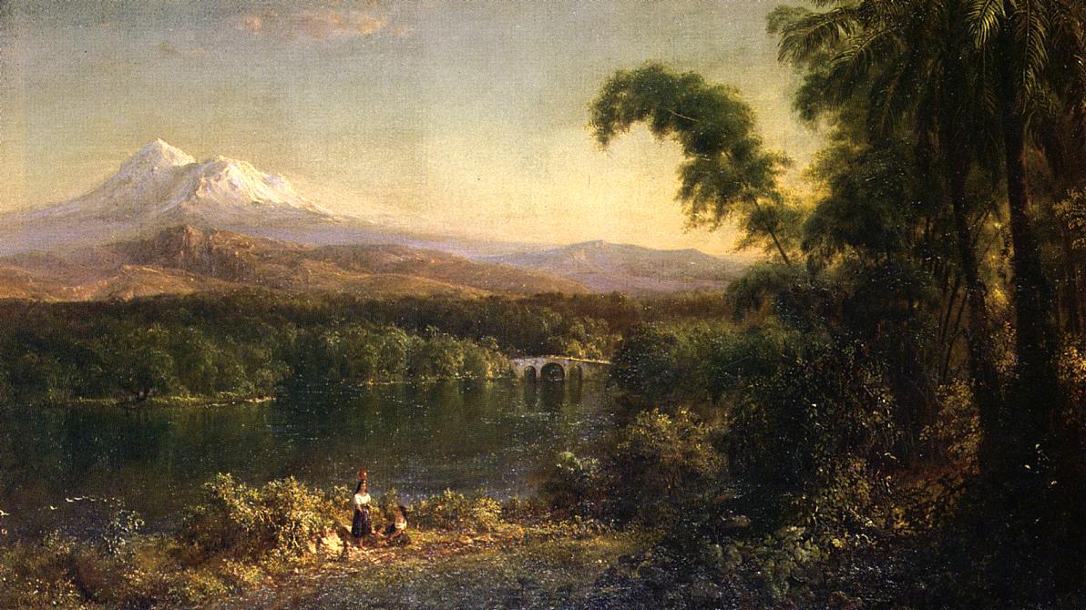 1192x670 Figures in an Ecuadorian Landscape Frederic Edwin