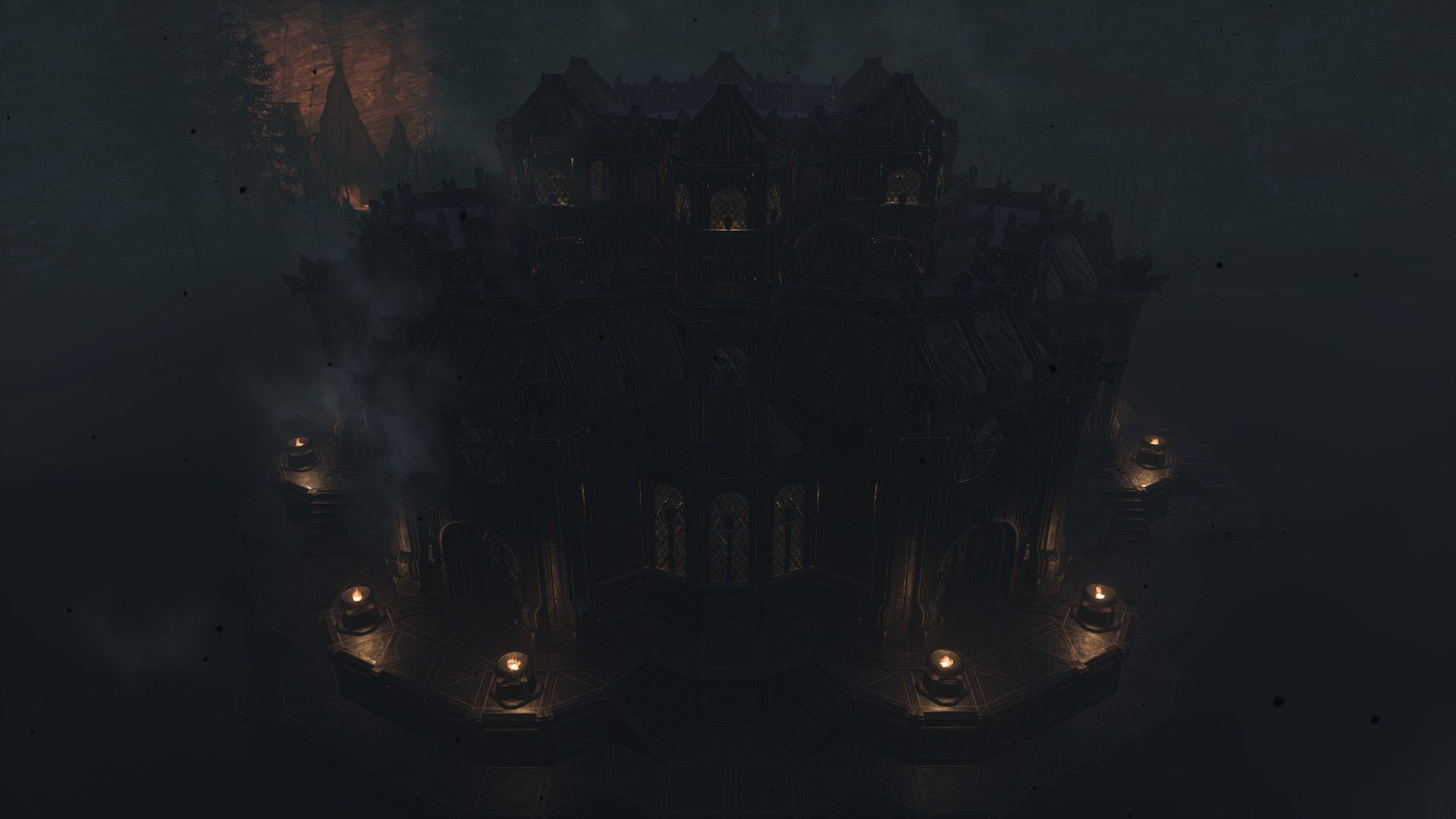 1920x1080 Dark Temple Base Horror Vibe