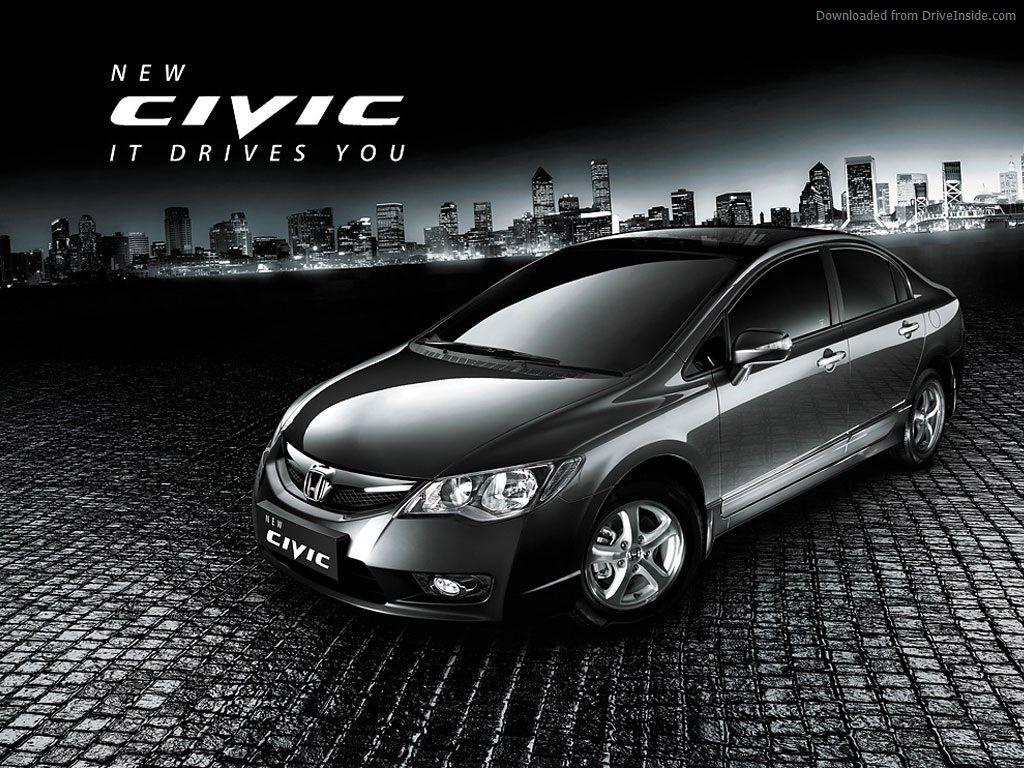 1024x768 Black New Honda Civic Cars Wallpaper Hd. Honda Civic Car, Honda
