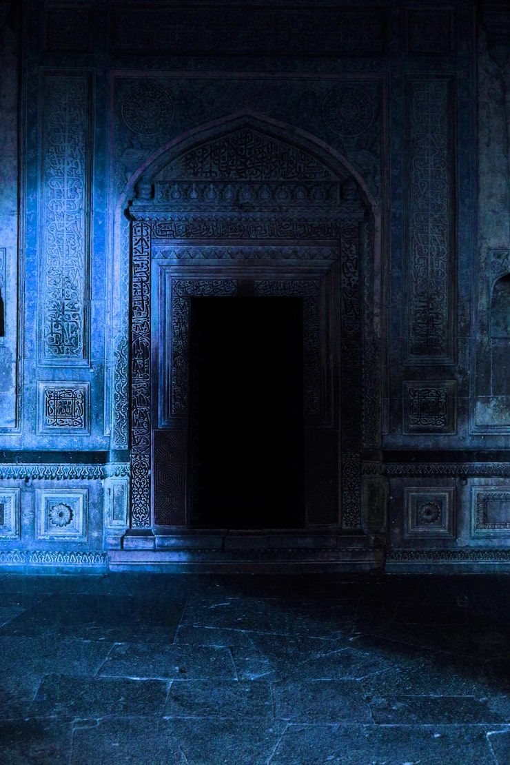 740x1110 Dark temple background Image